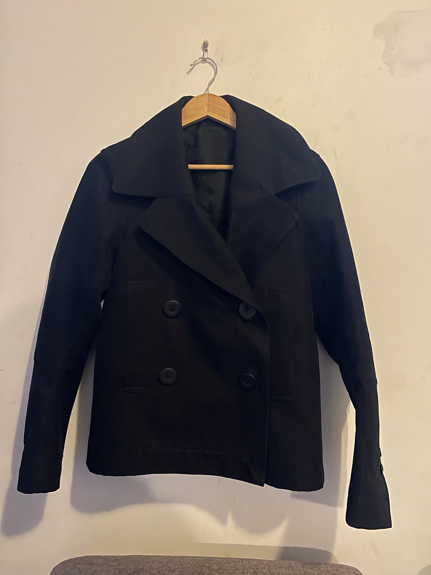 Rick Owens AW16 mastodon moleskin cropped trench coat