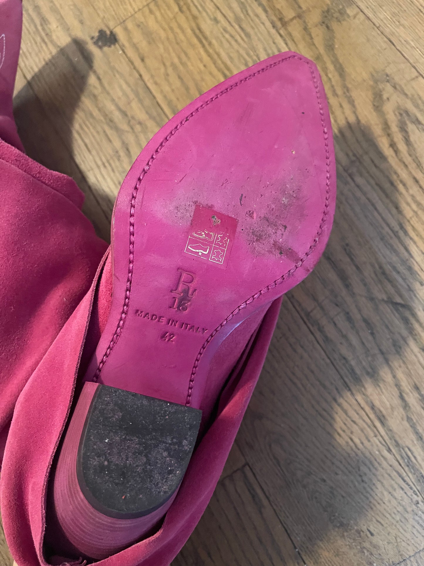 R13 leather shaft cowboy boots