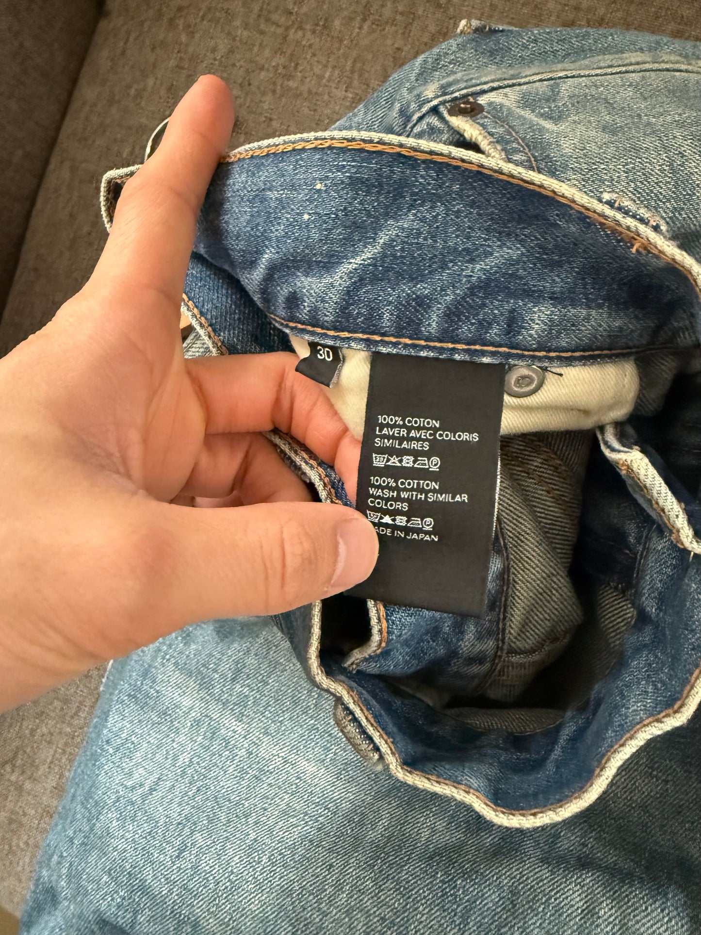 Celine denim wide trousers