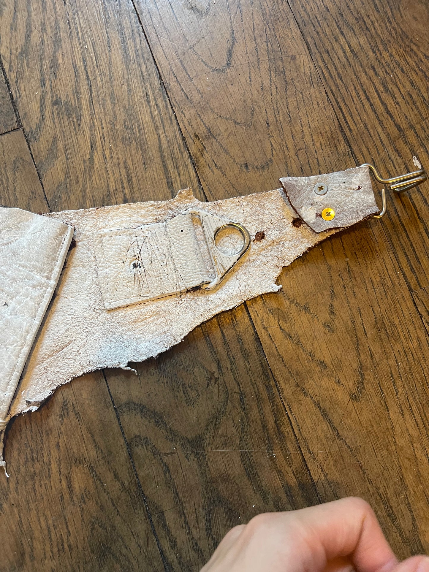Kmrii white pouch waist bag