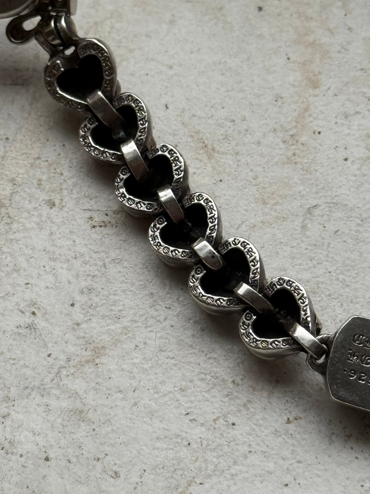 Chrome hearts custom heart motif band watch longines bracelet
