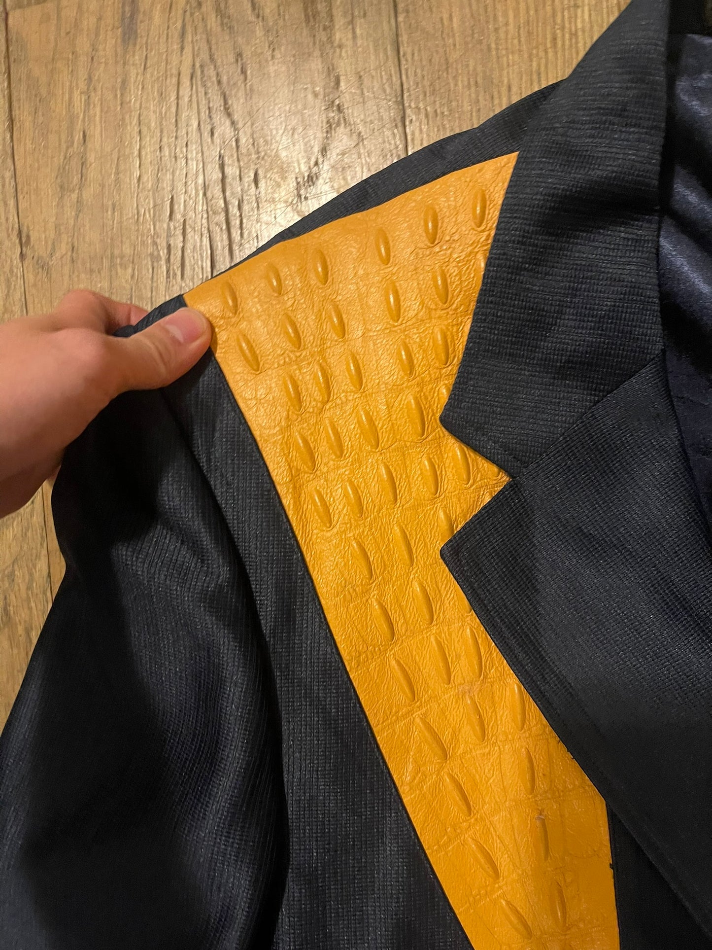 Vintage python western patched blazer