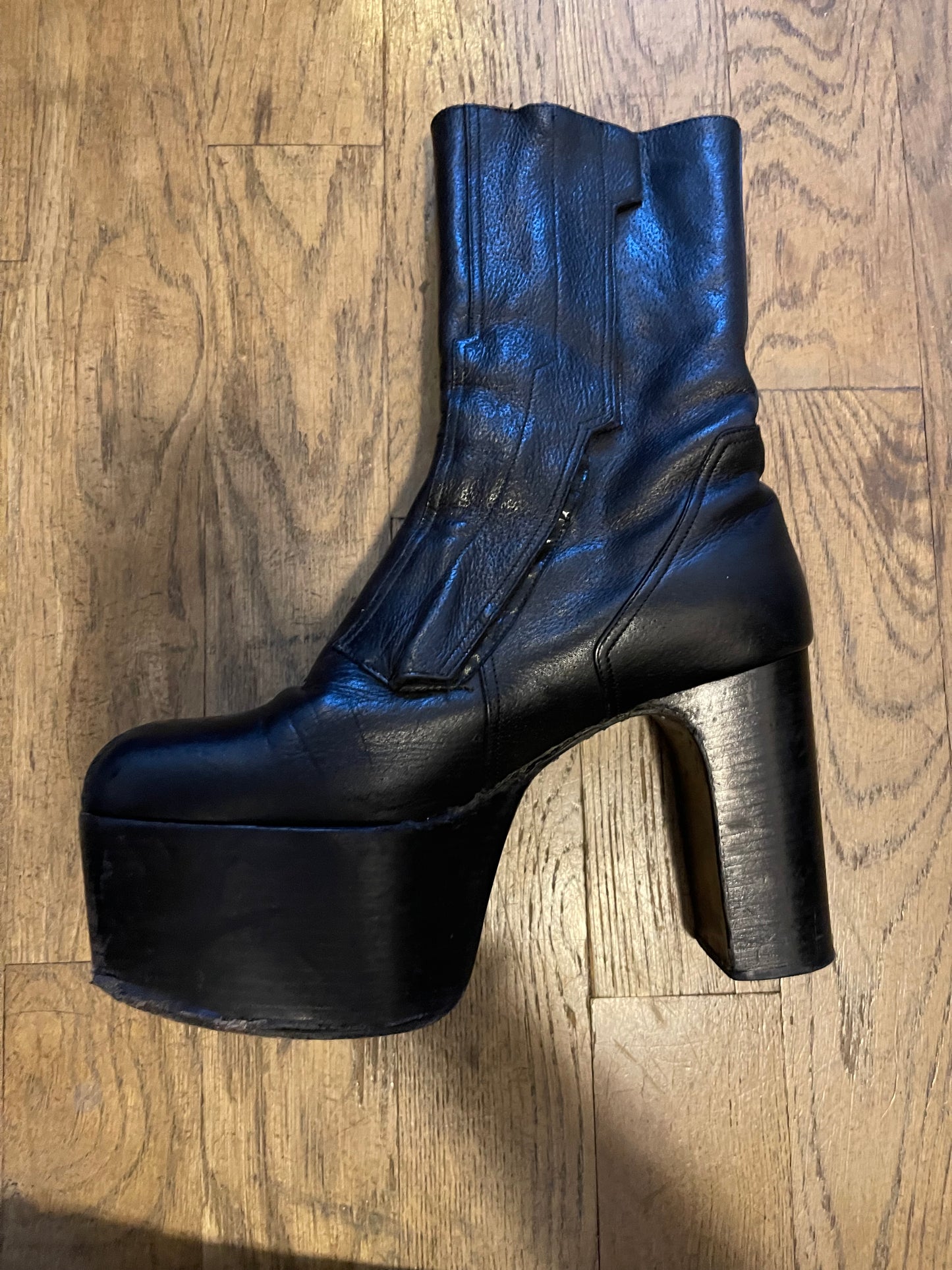 Rick Owens first iteration motorcycle kiss boots