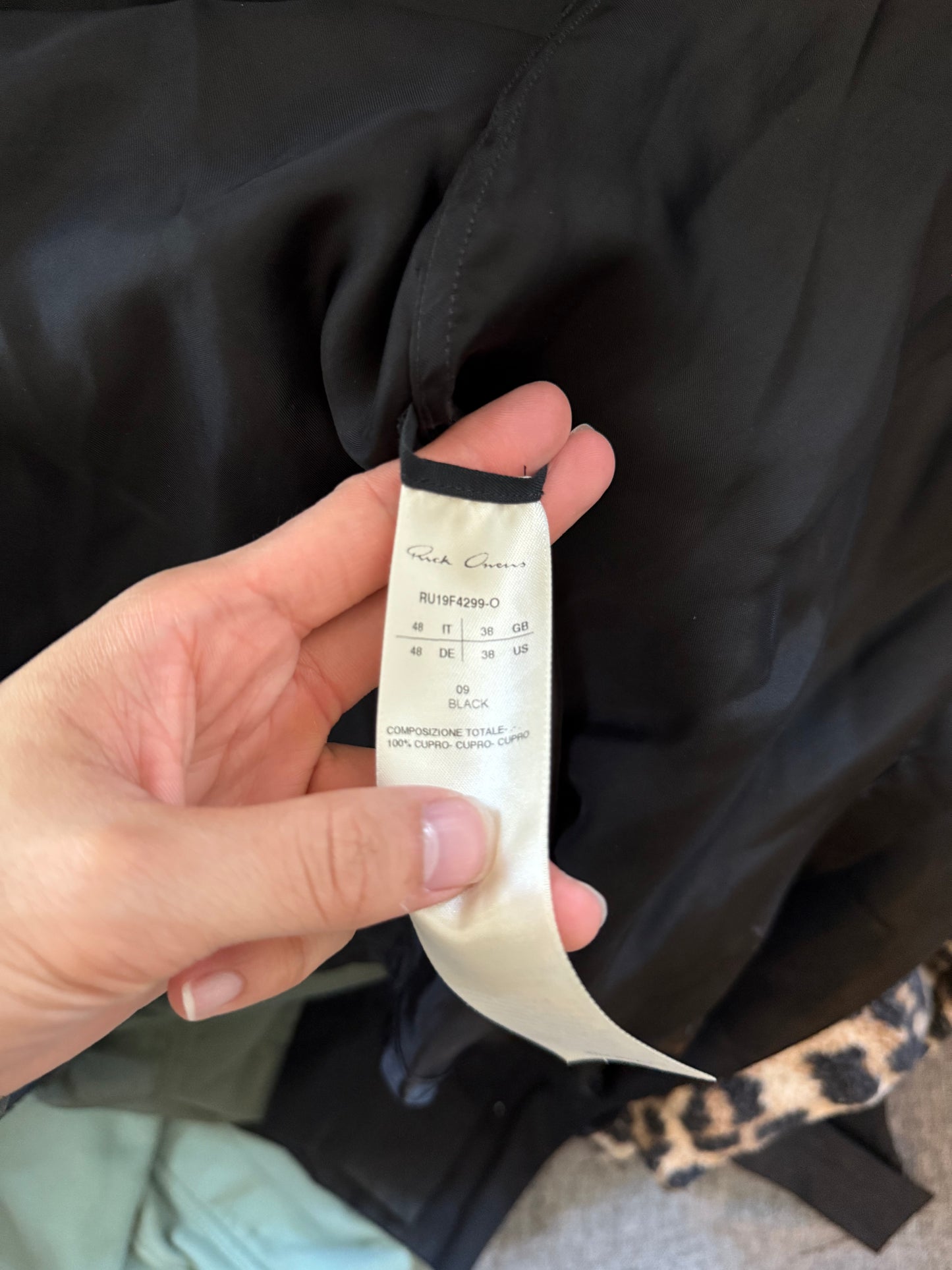 Rick Owens AW19 Larry viscose shirt