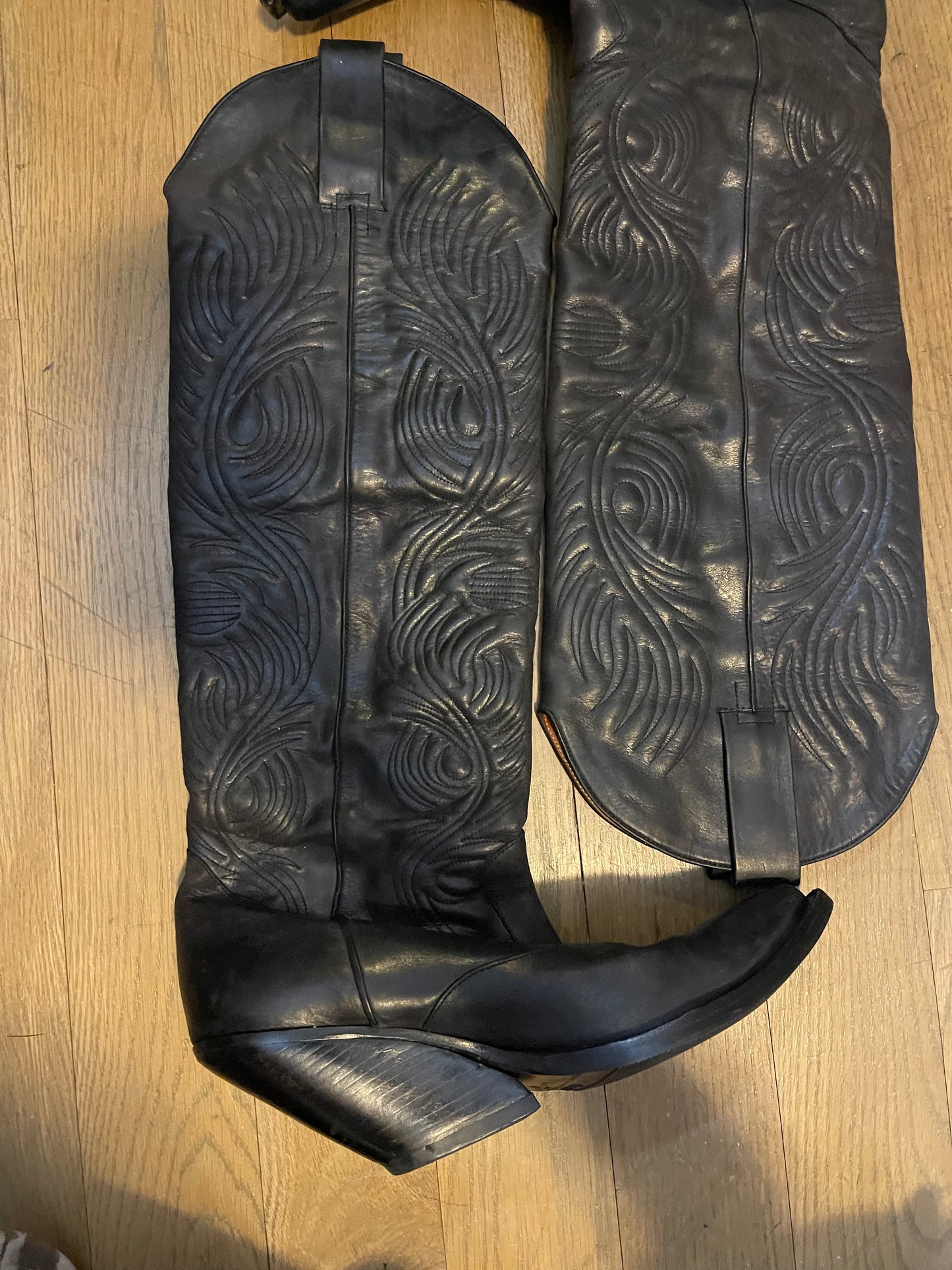 Vetements SS17 knee high cowboy boots