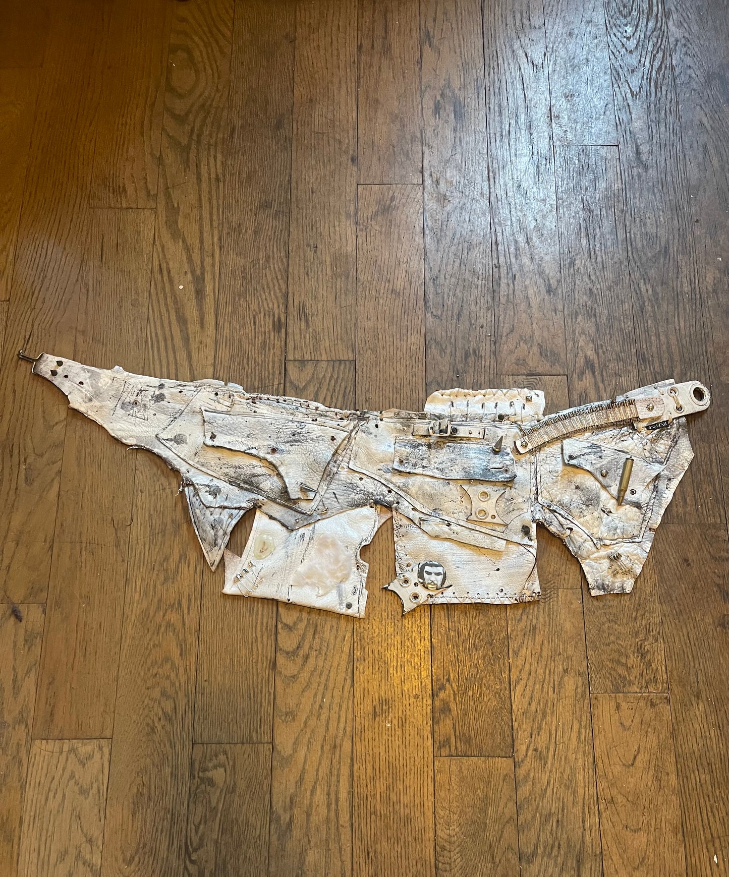Kmrii white pouch waist bag