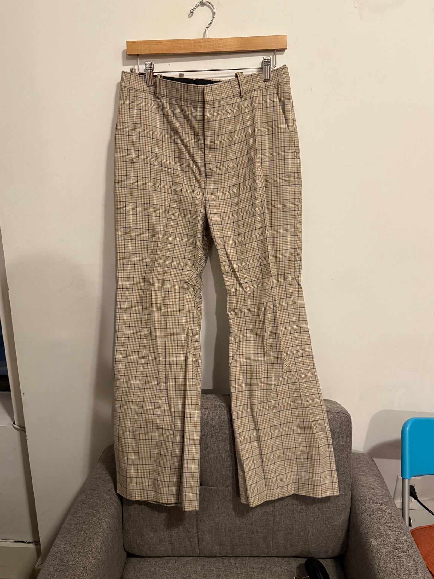 Balenciaga SS17 prince of wales boxy coat and pants
