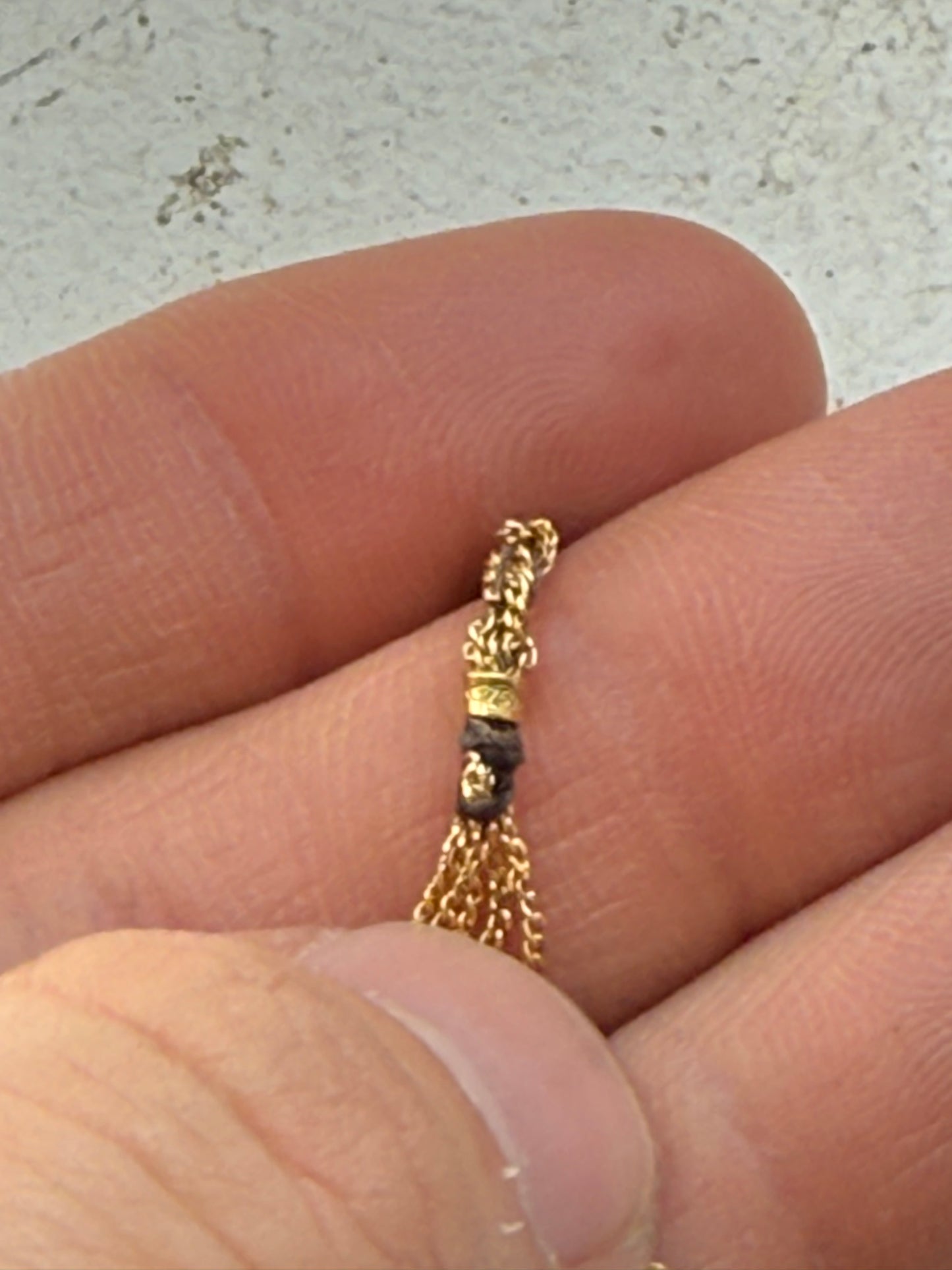 Carolina bucci 18k & silk lucky friendship bracelet