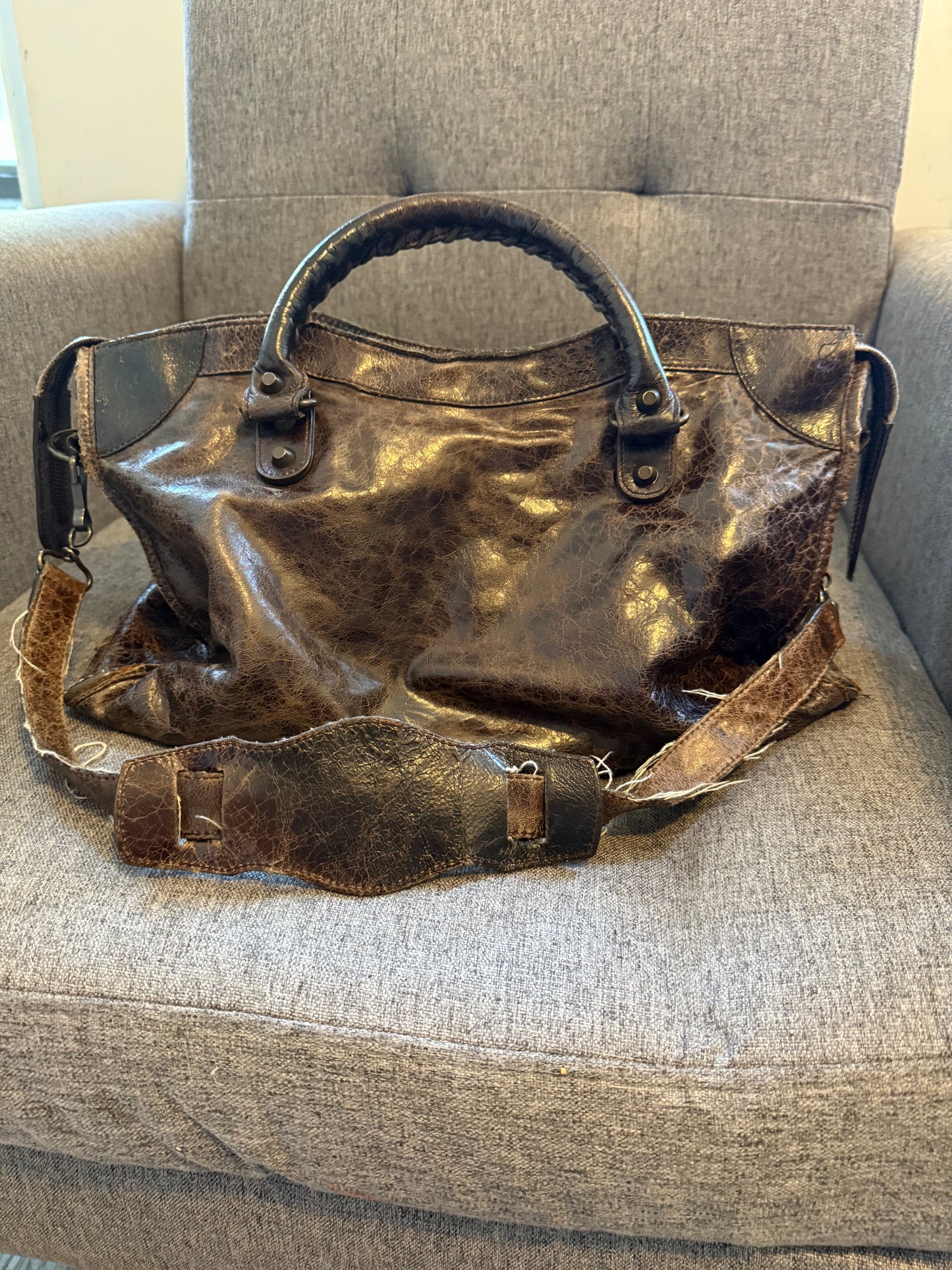 Balenciaga citi motorcycle bag