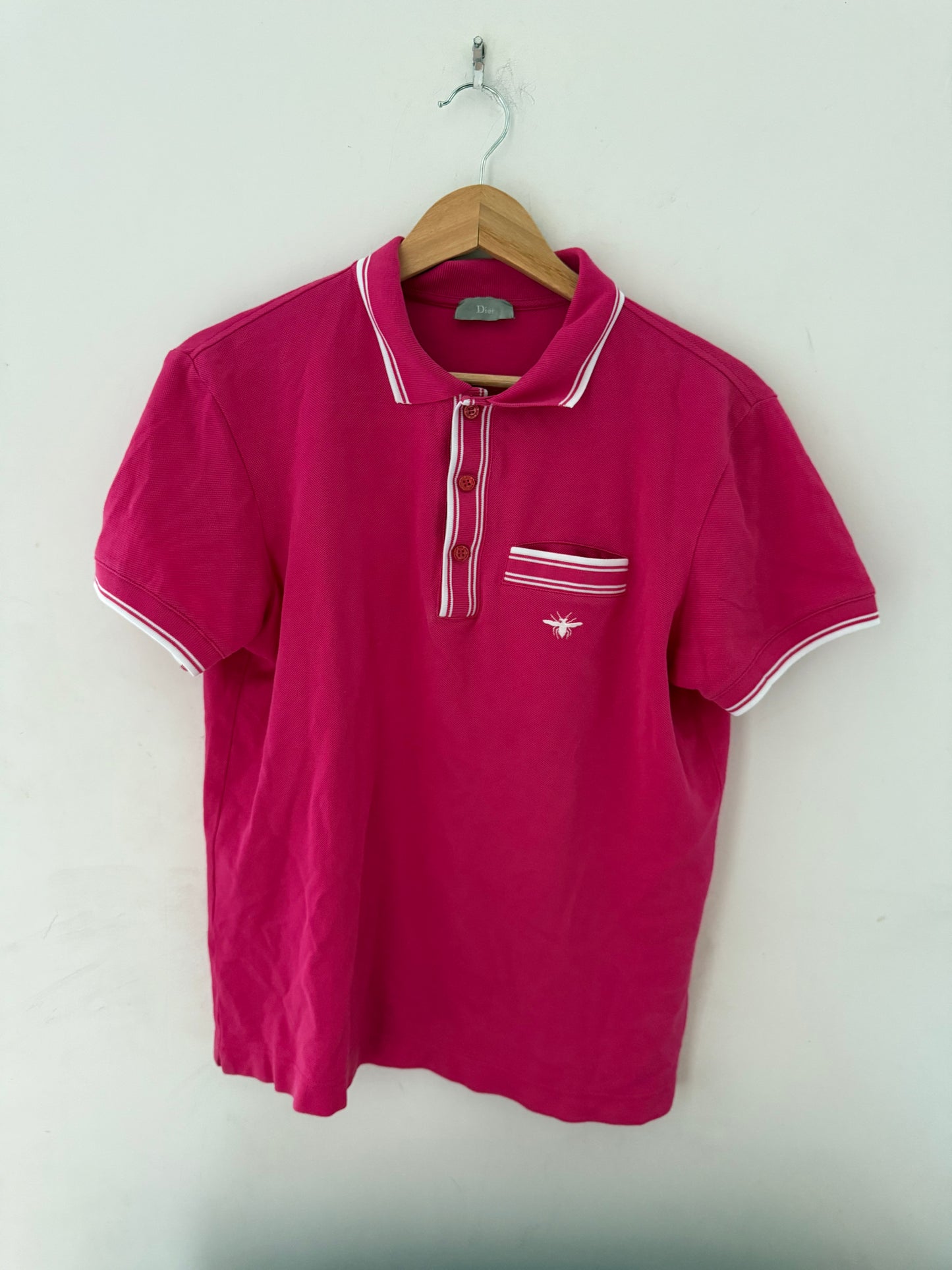 Dior Homme Hedi Slimane pink polo