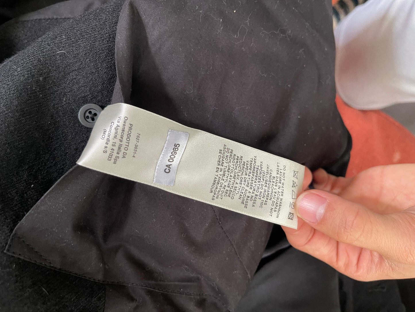 Rick Owens AW16 vomit embroidered coat