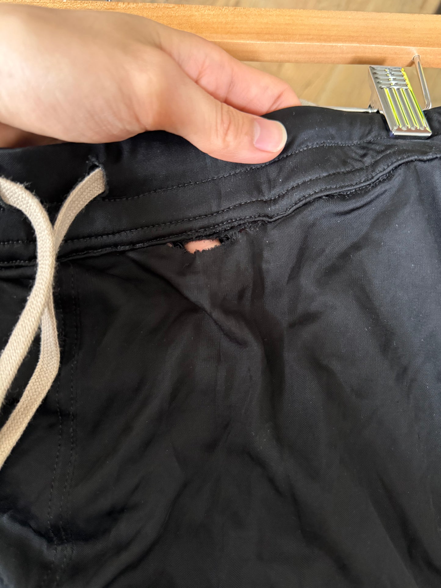 Rick Owens SS08 creatch stripe swinger shorts