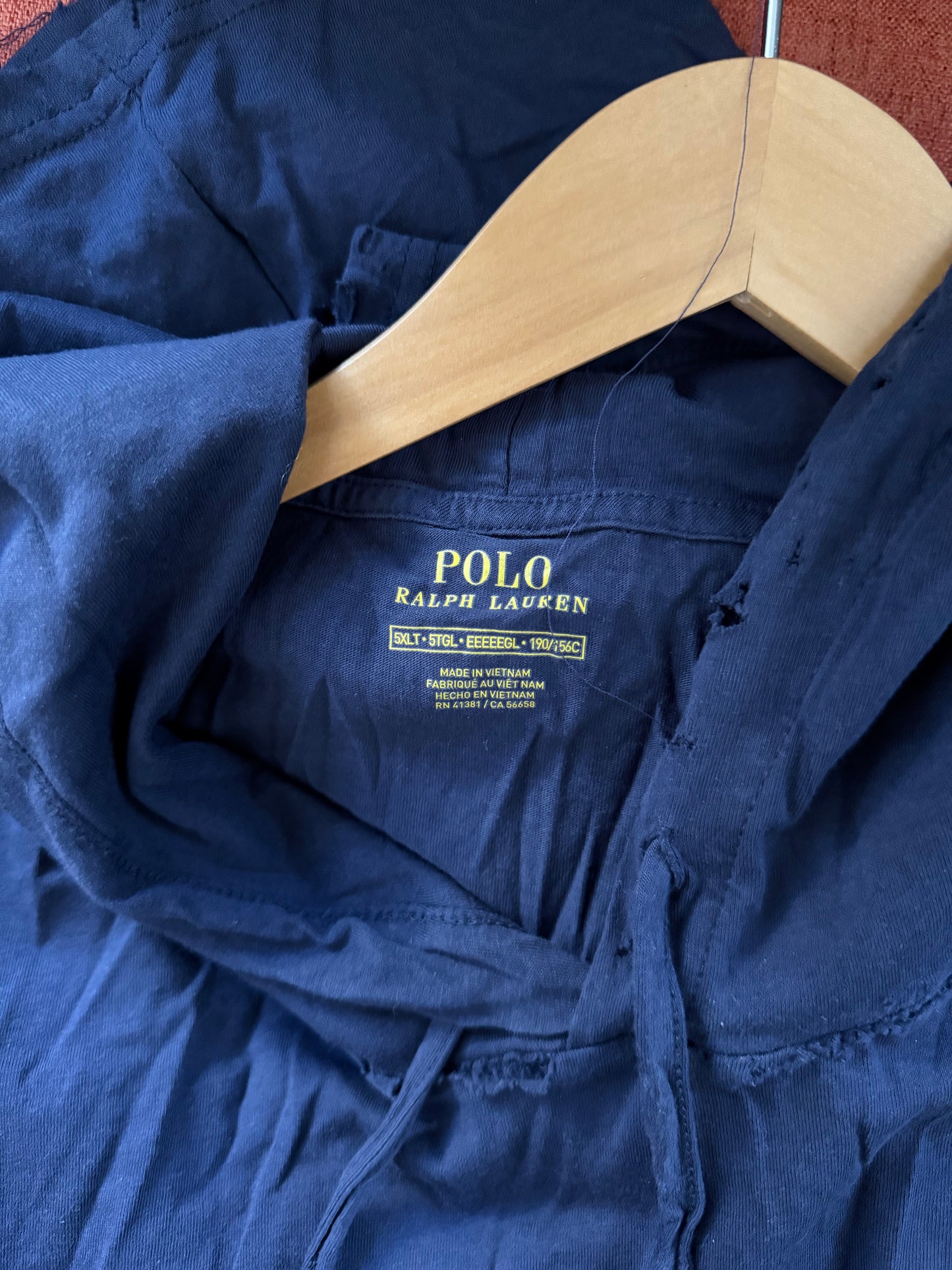 DIY distressed polo 5XL hoodie