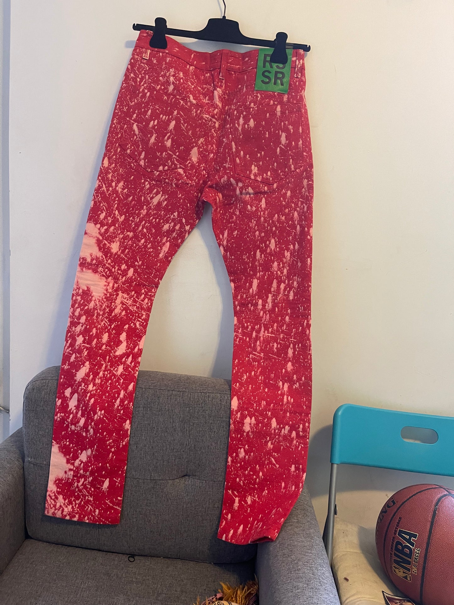 Raf Simons aw14 sterling ruby bleached pants
