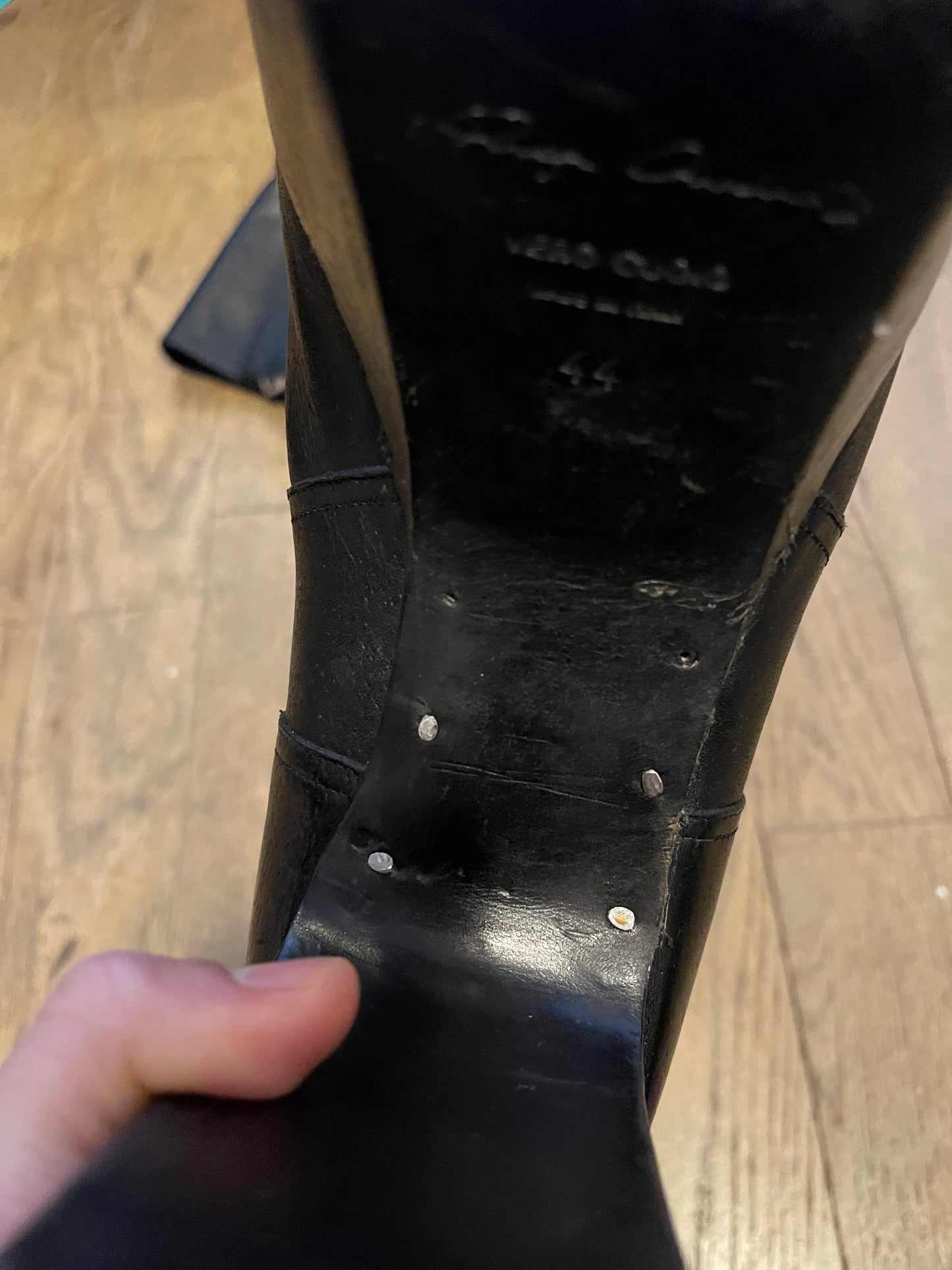 Rick Owens first iteration motorcycle kiss boots
