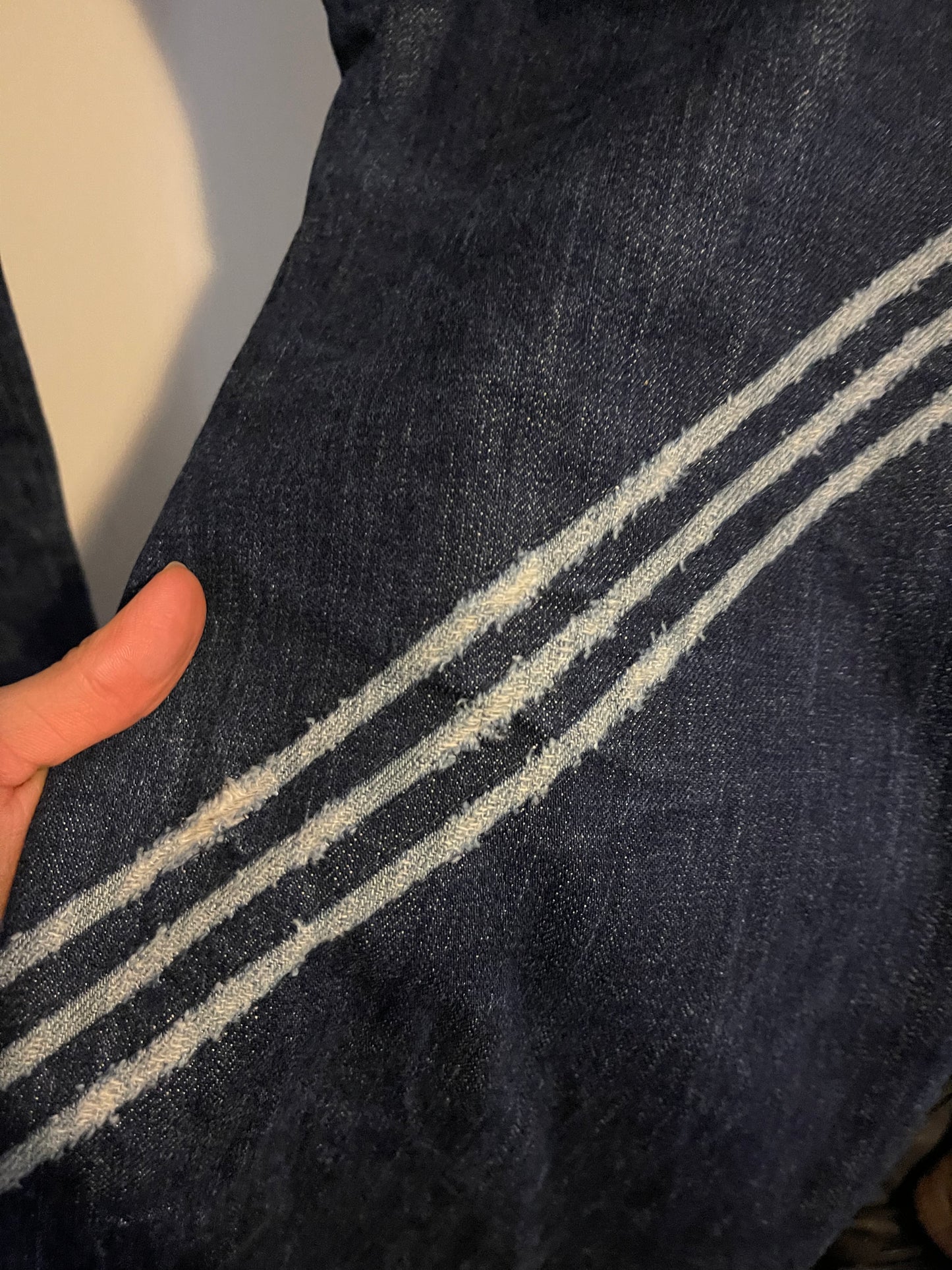 Y3 Yohji yamamoto 2008 striped denims