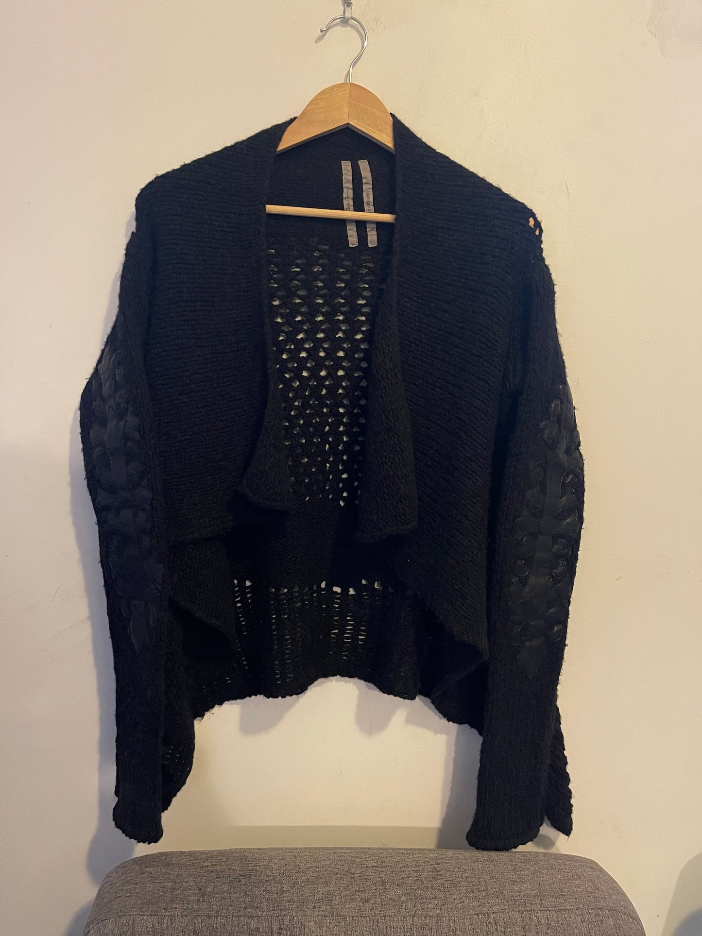 Rick Owens chrome hearts aw14 moody cardigan