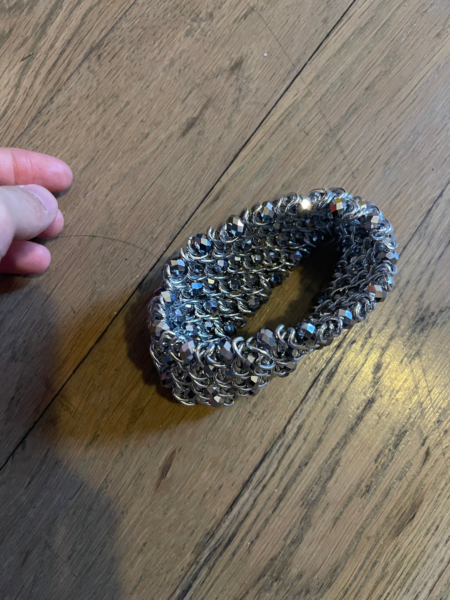 Rhinestone bangle