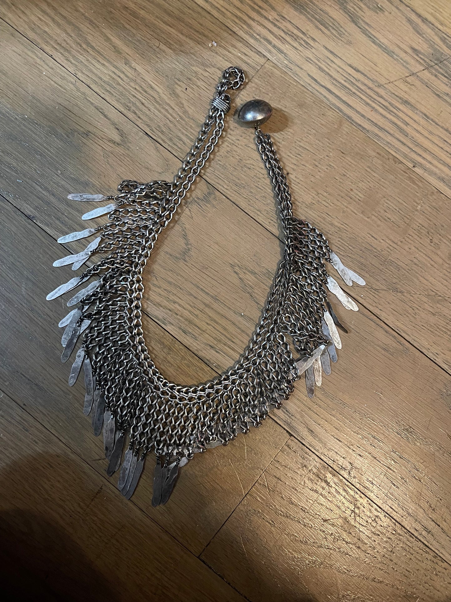Saint Laurent ss16 psych rock feather necklace