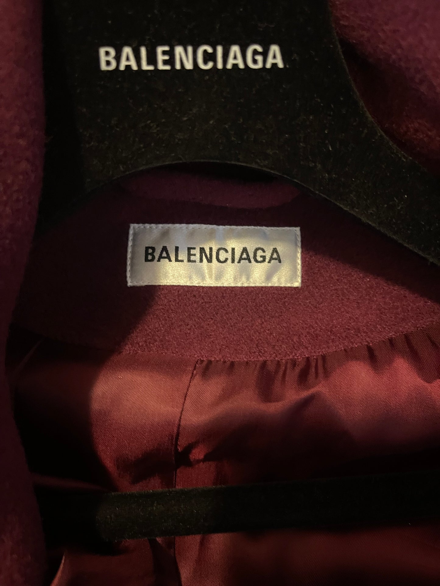 Balenciaga 2019 wrap swing coat