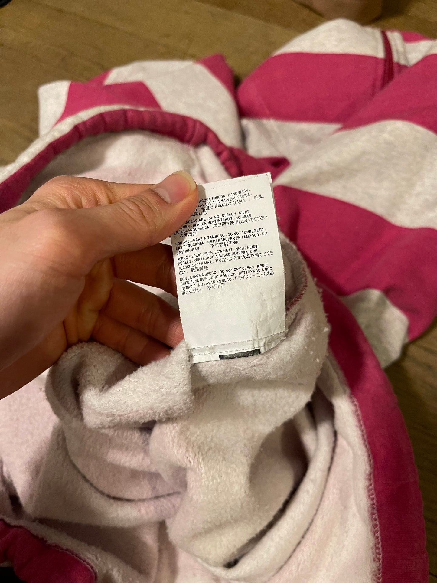 Balenciaga SS18 striped pink pull over turtleneck