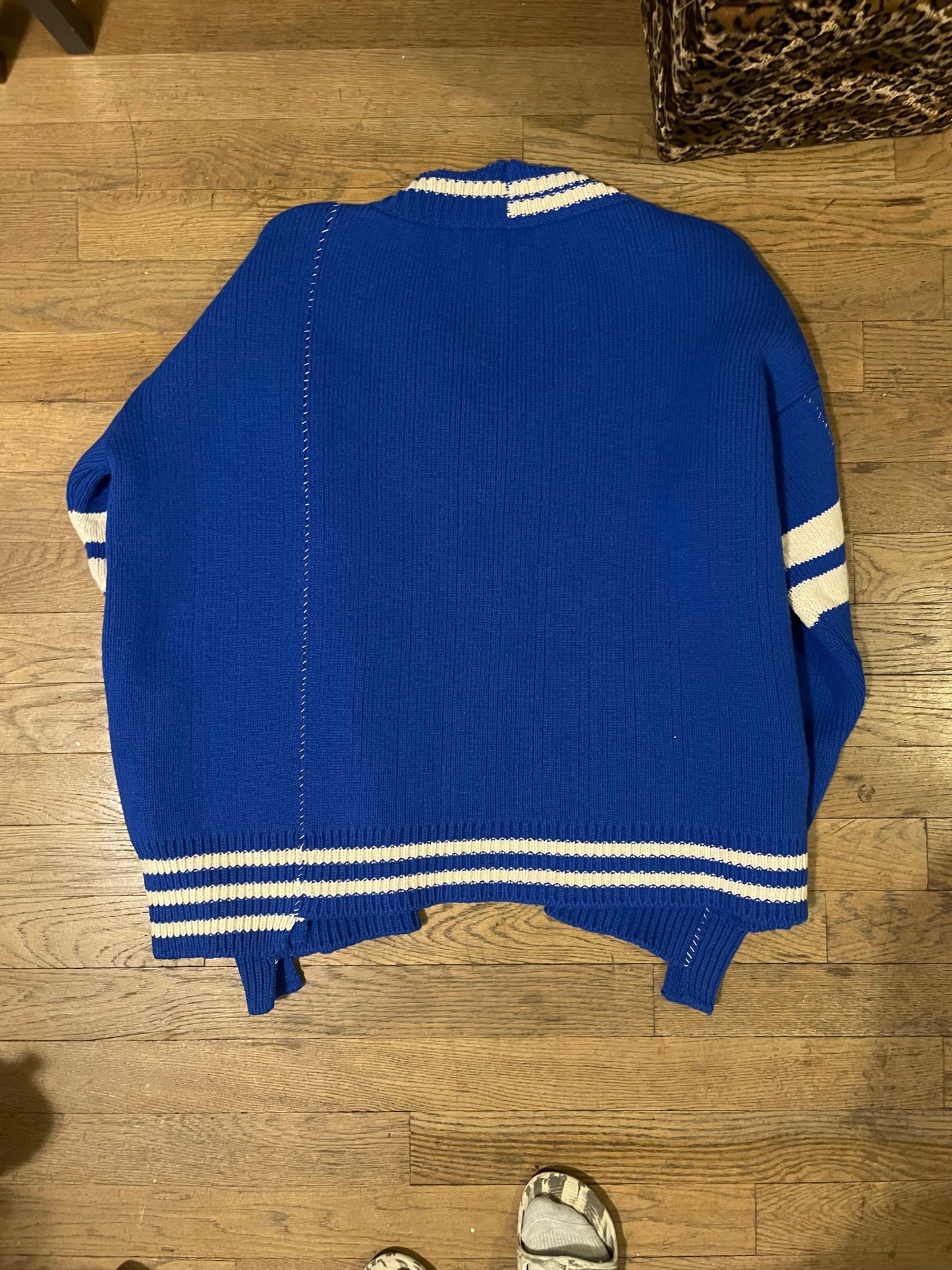 Raf Simons aw16 reconstructed varsity sweater