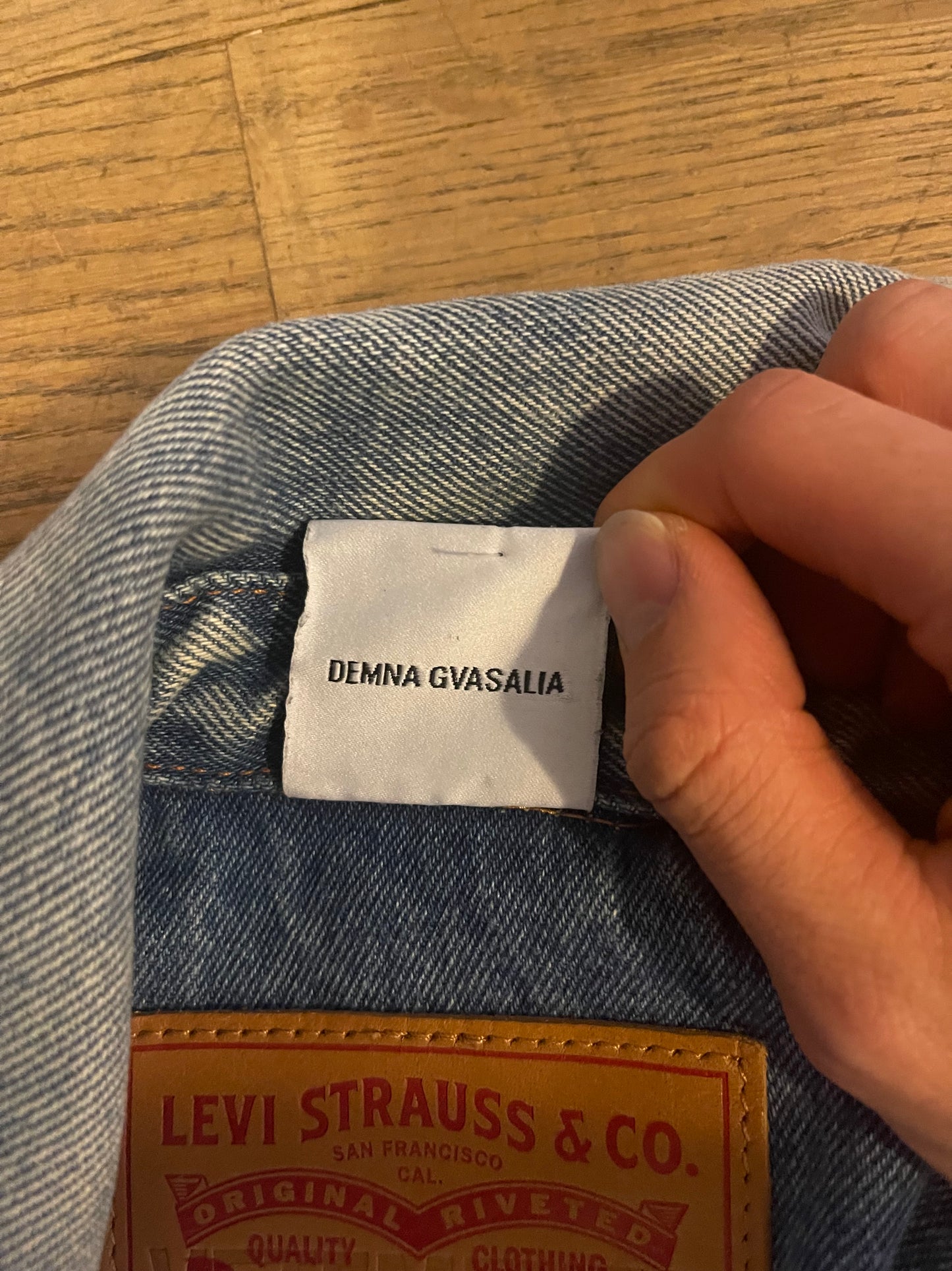Vetements X Levi’s denim aw18 jacket