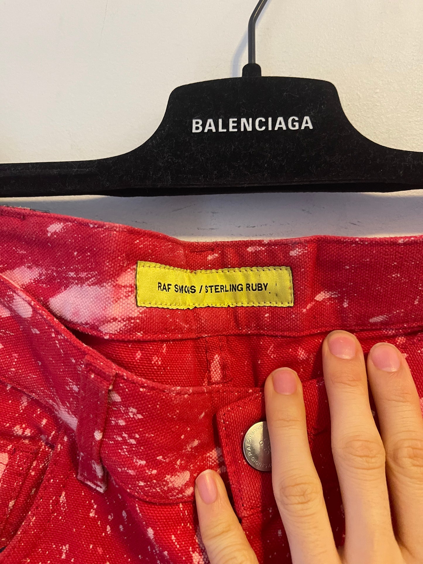 Raf Simons aw14 sterling ruby bleached pants