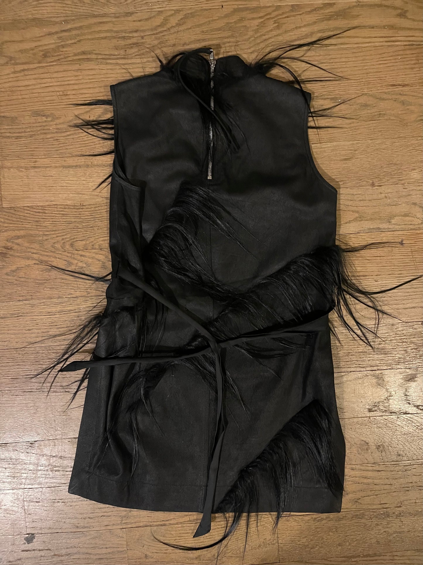 Rick Owens SS15 sphinx blistered leather vest