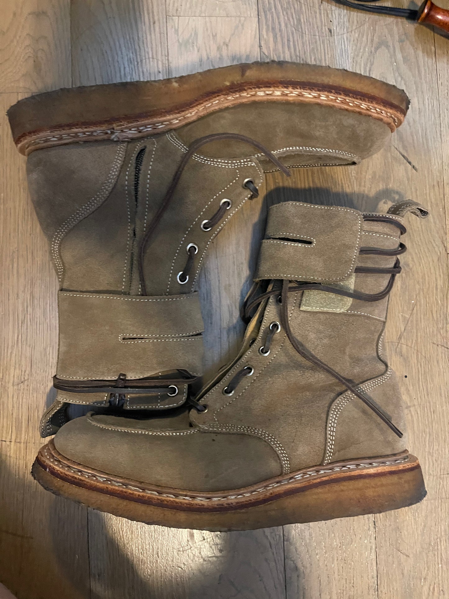 Balmain aw11 decarnin ranger boots