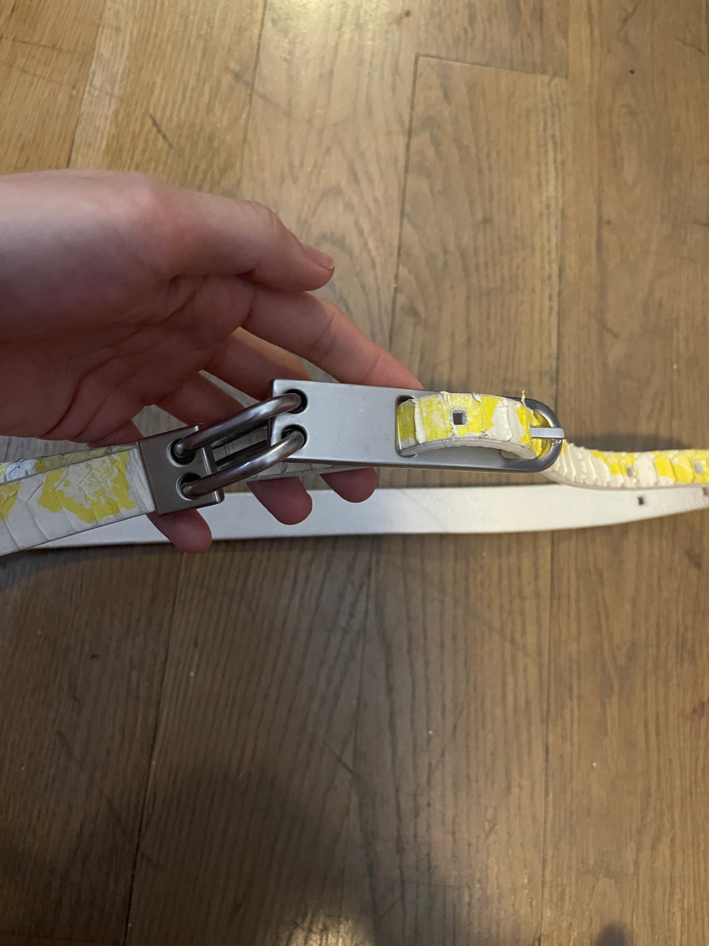Rick Owens AW20 performa acid snake skin belt