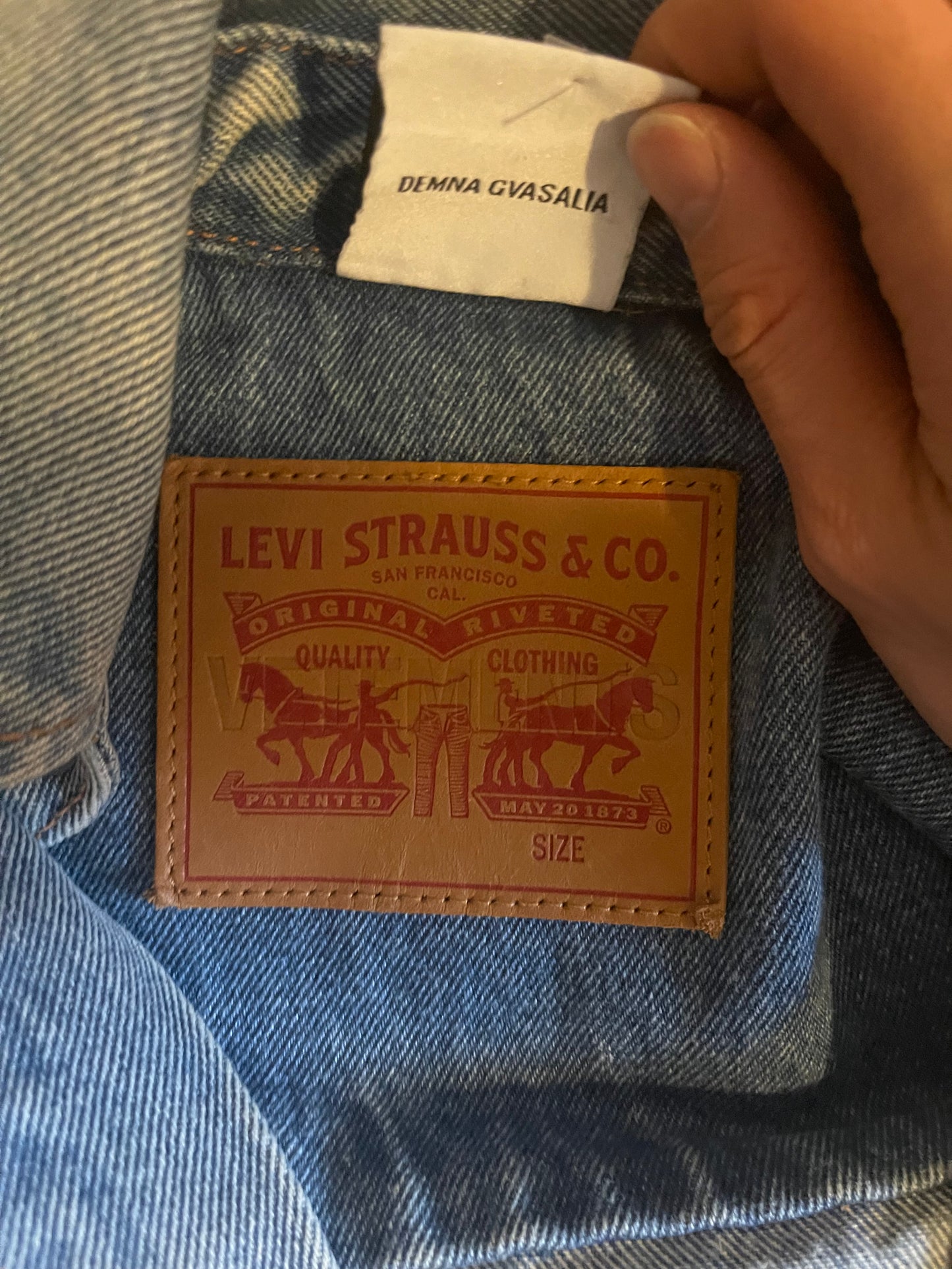Vetements X Levi’s denim aw18 jacket