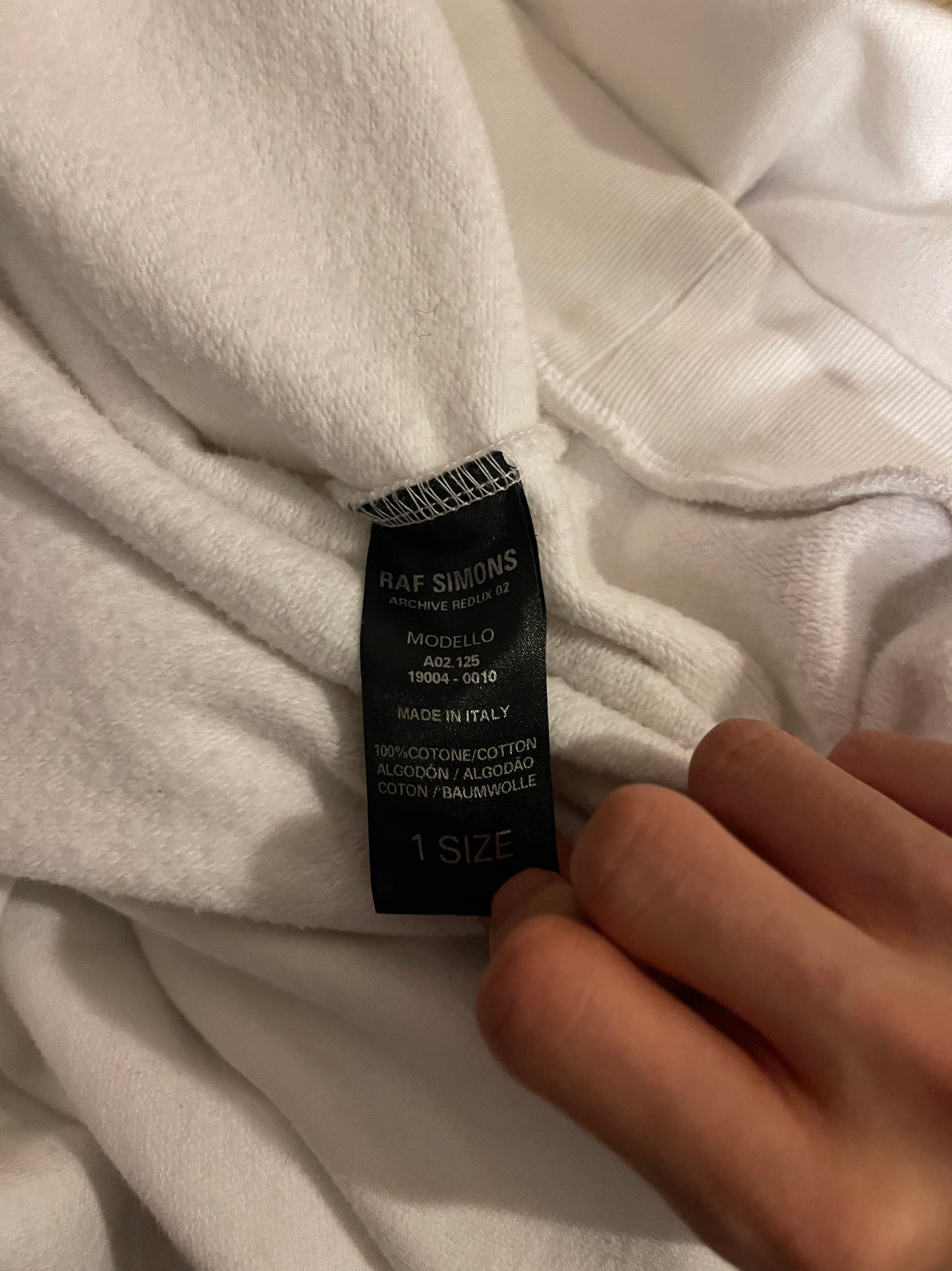 Raf Simons redux archive Tokyo Japan hoodie