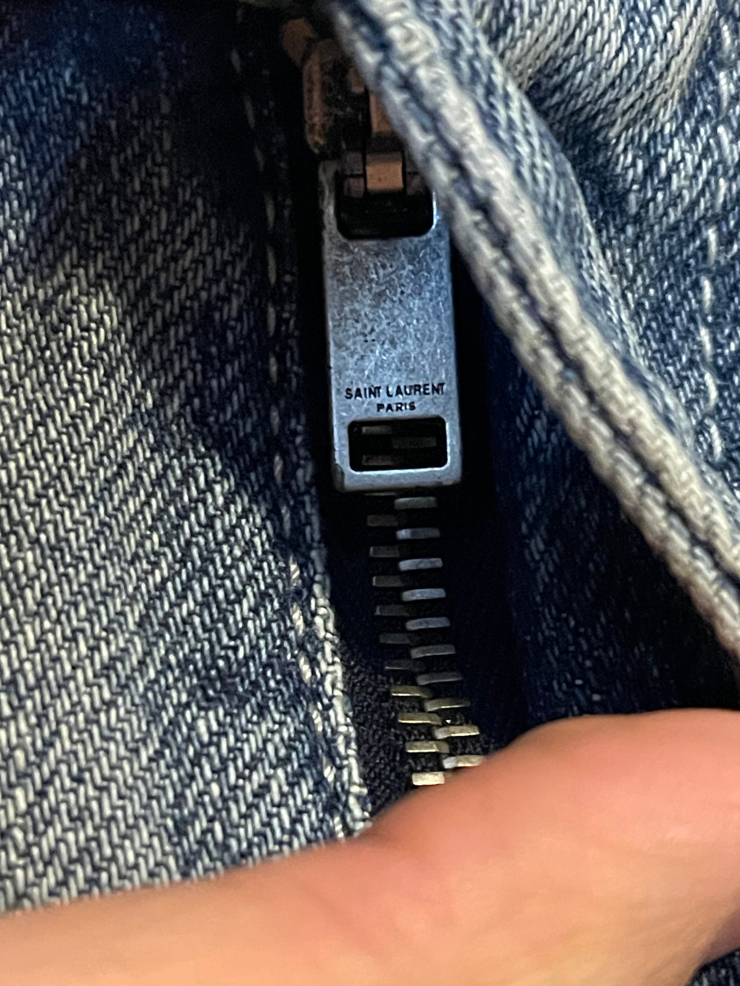 Saint Laurent SS20 heavily repaired shorts