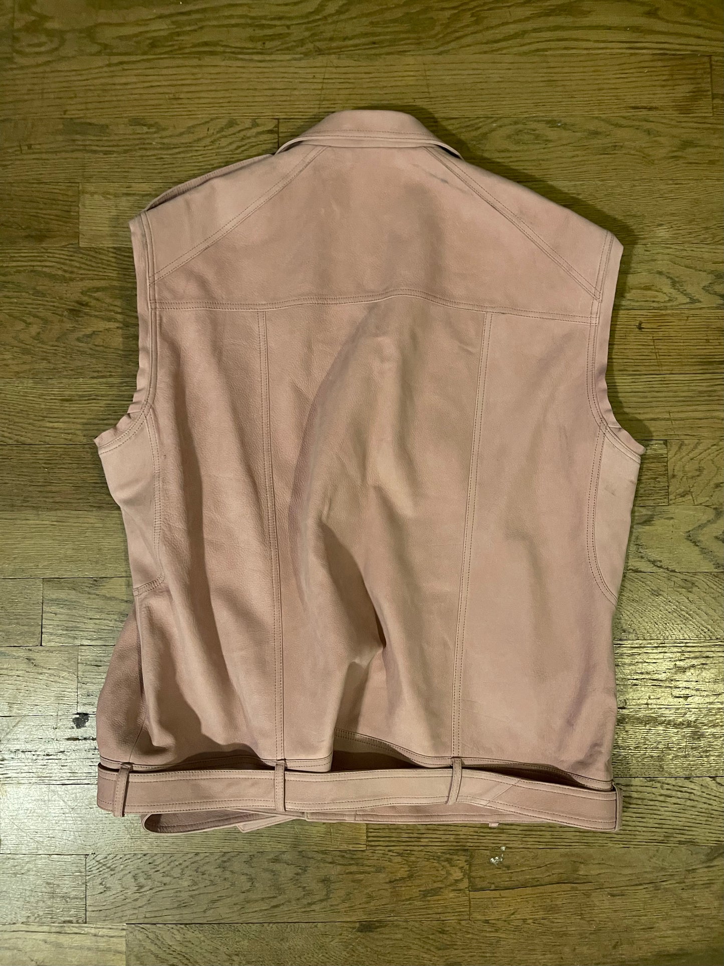 Rick Owens SS24 lido jumbo Tatlin dust pink vest