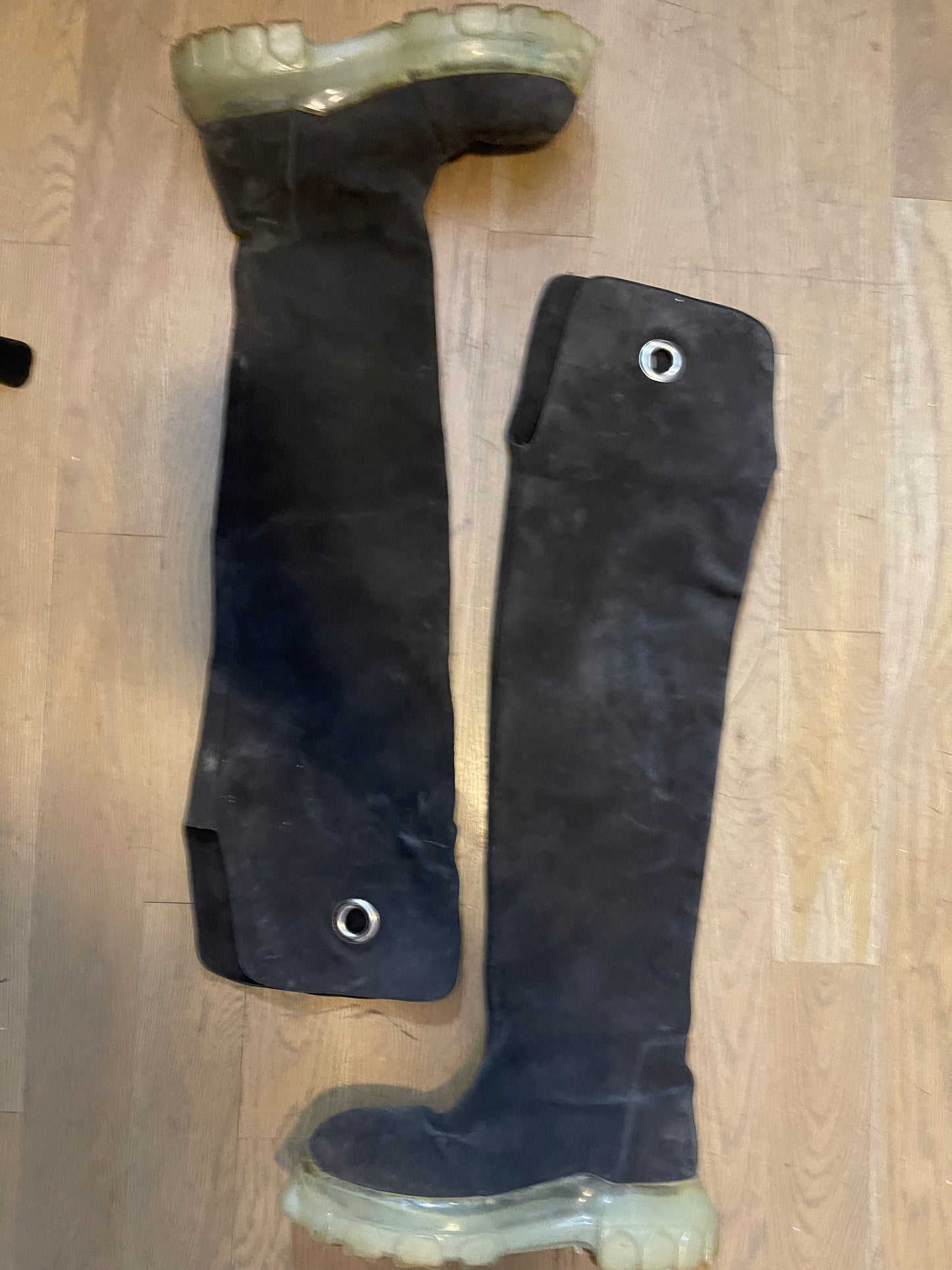 Rick Owens AW20 thigh kowboy tractor bozo boots