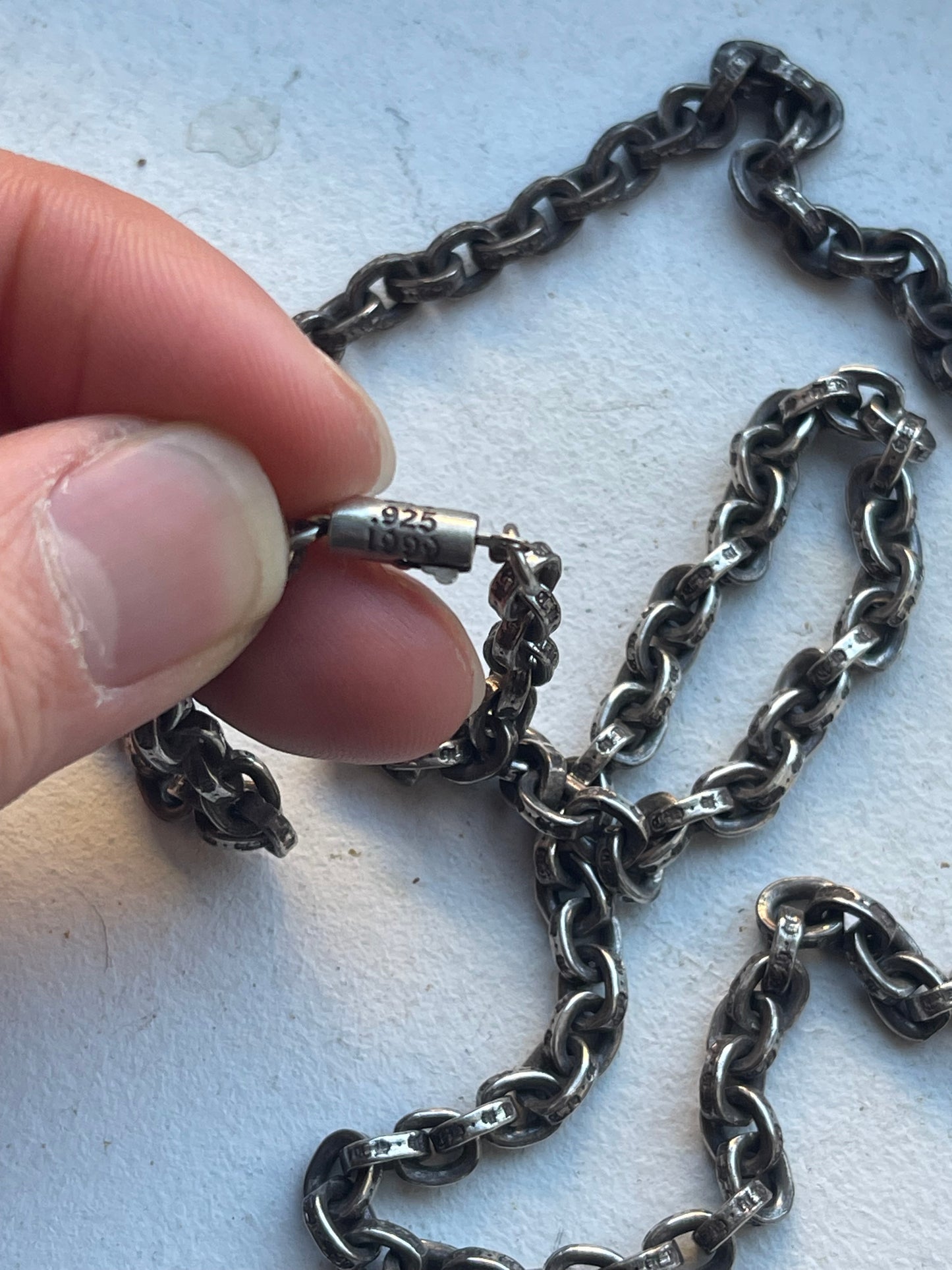 Chrome hearts 24inch paper chain necklace