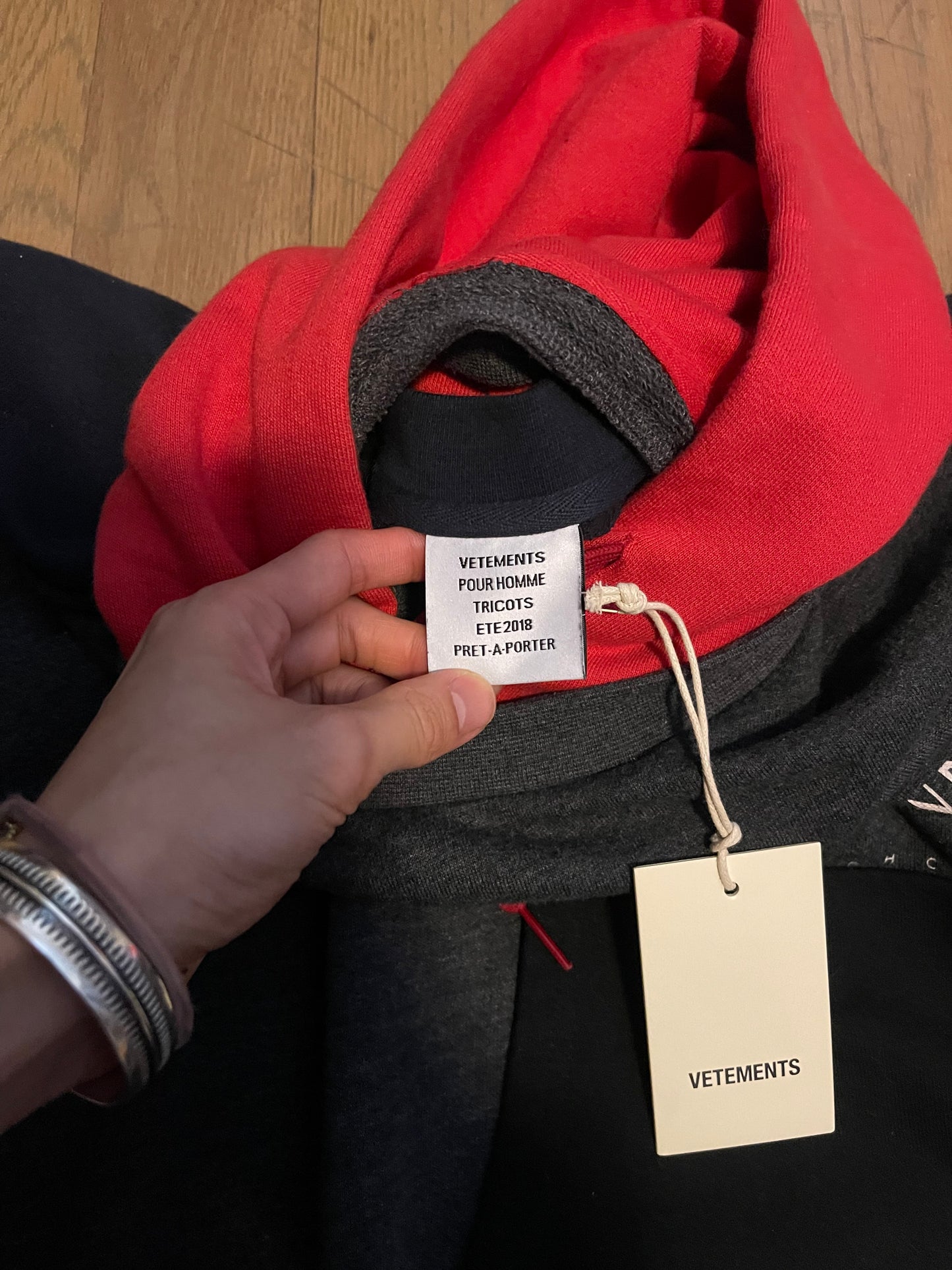 Vetements UFO reversible hoodie