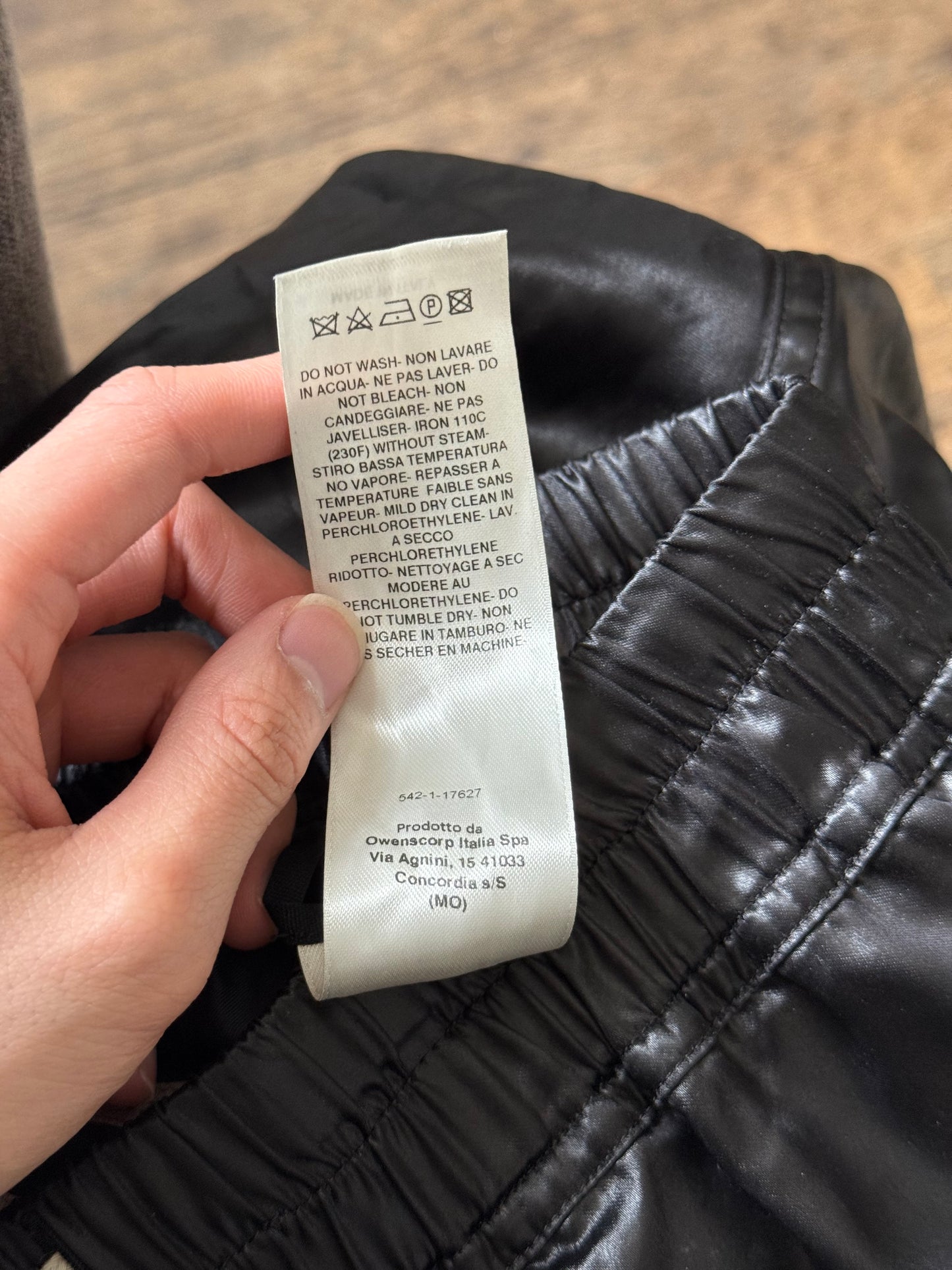 Rick Owens FW21 gethsmane satin shorts