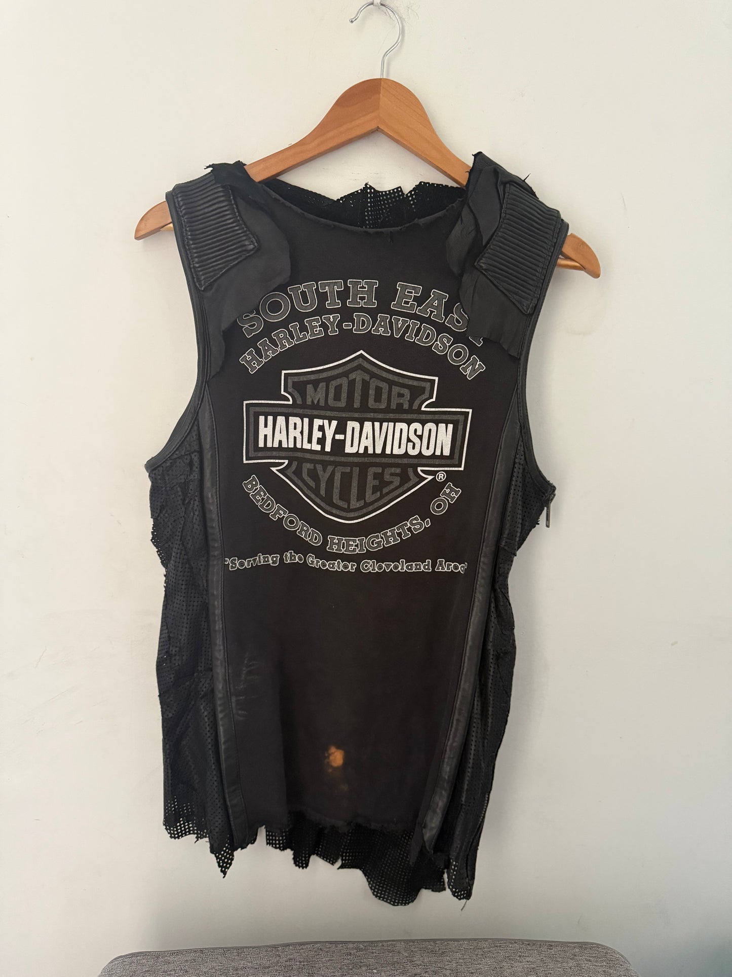 Yasuyuki Ishii 1/1 Harvey Davidson deconstruct leather vest