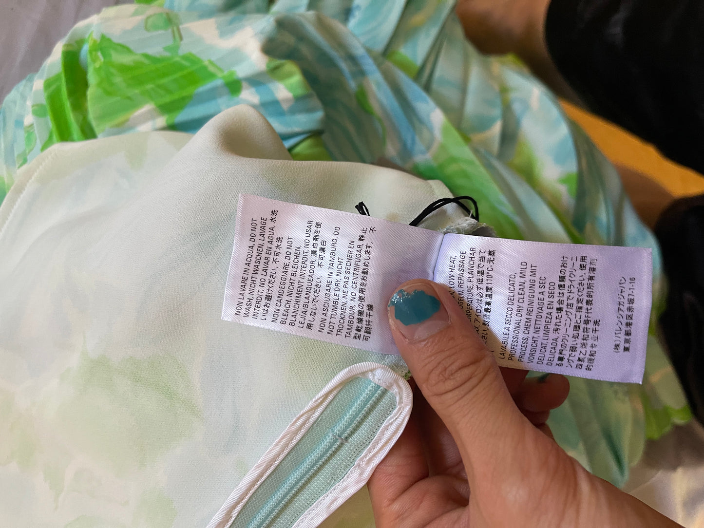 Balenciaga maxi dynasty pleated skirt