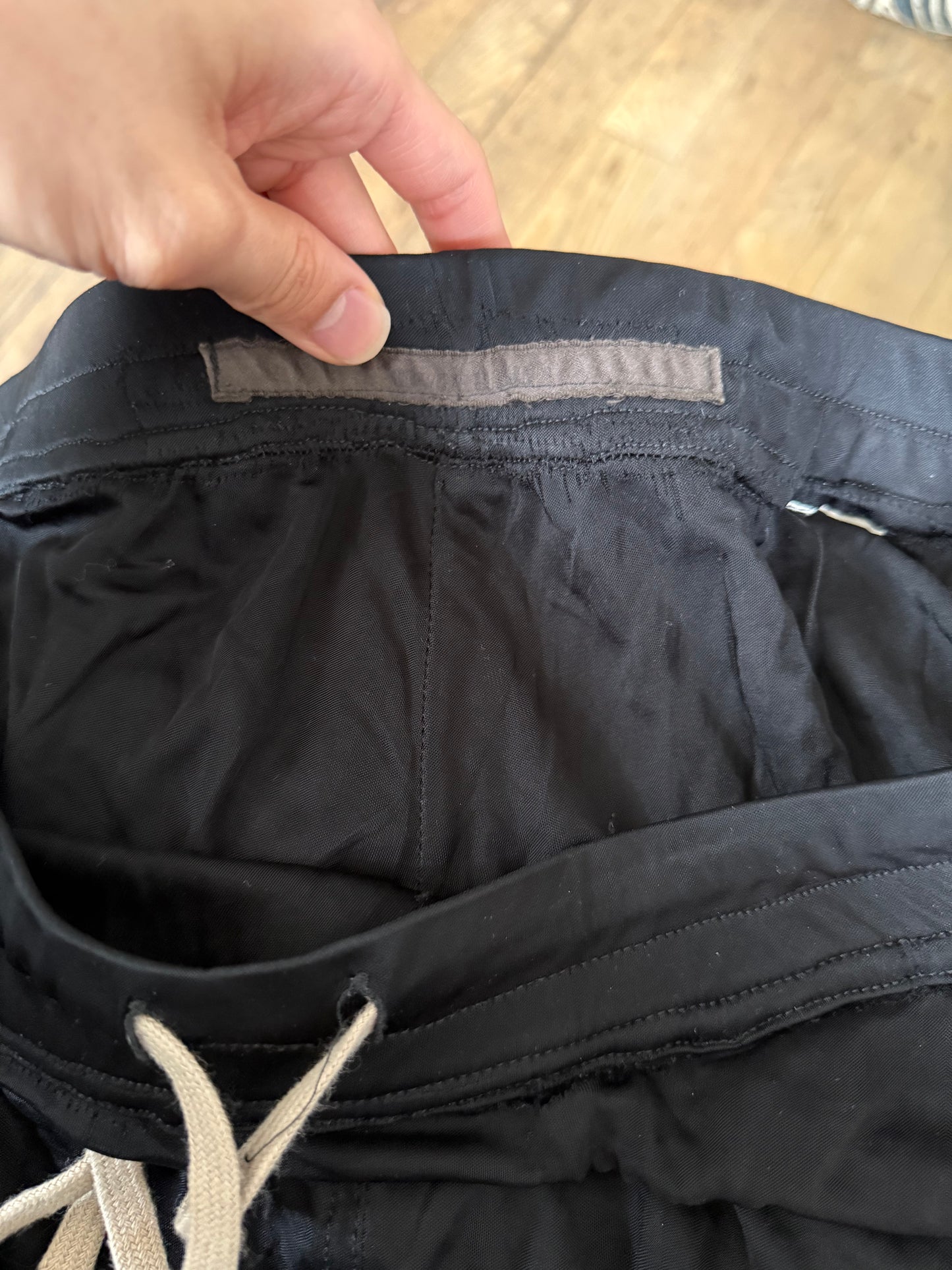 Rick Owens SS08 creatch stripe swinger shorts