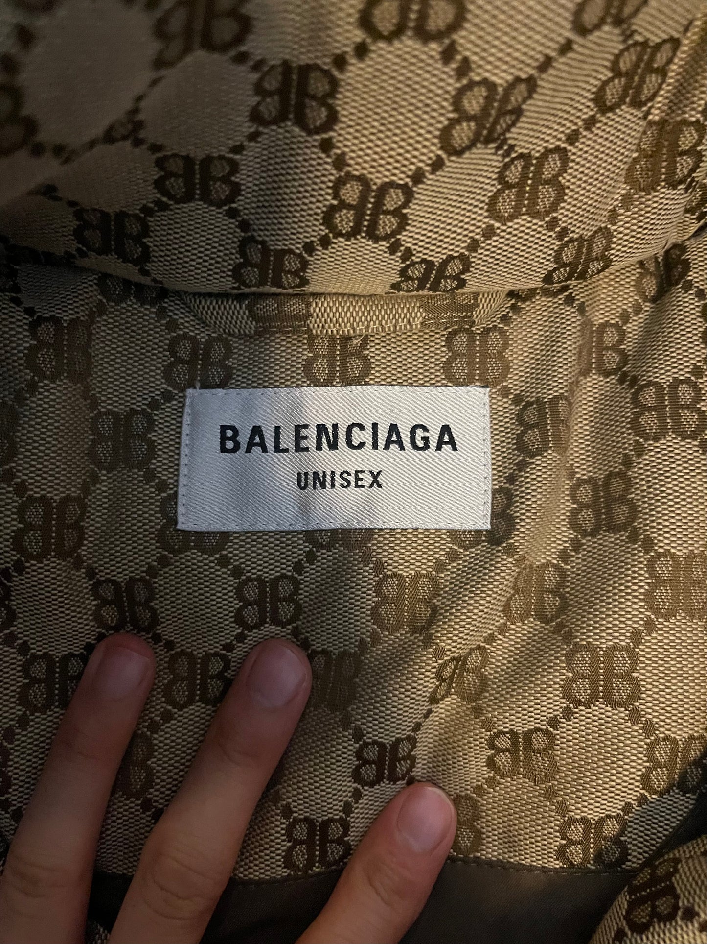 Balenciaga x Gucci c shape hacker puffer vest
