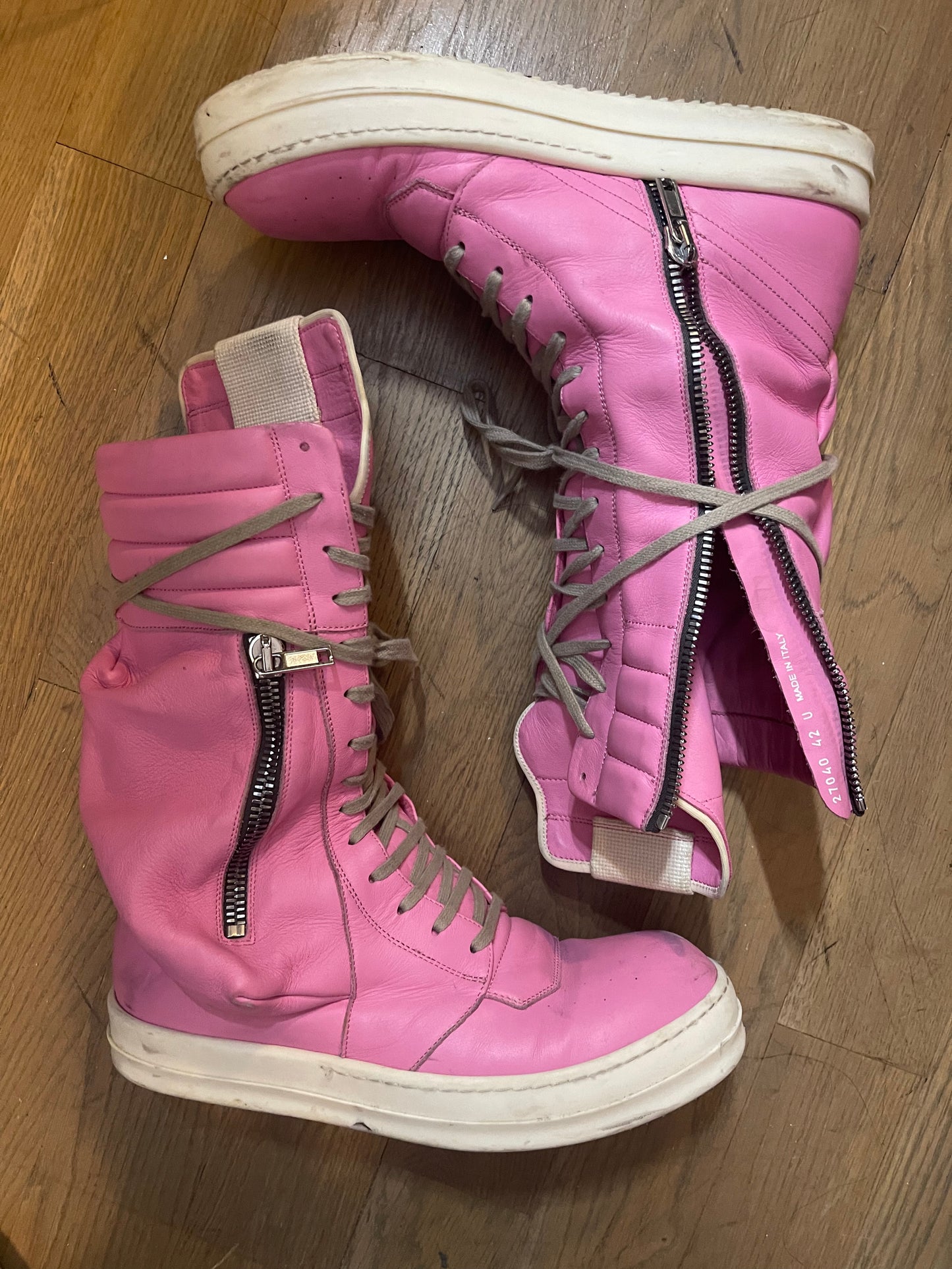 Rick Owens pop pink cargobasket size 42
