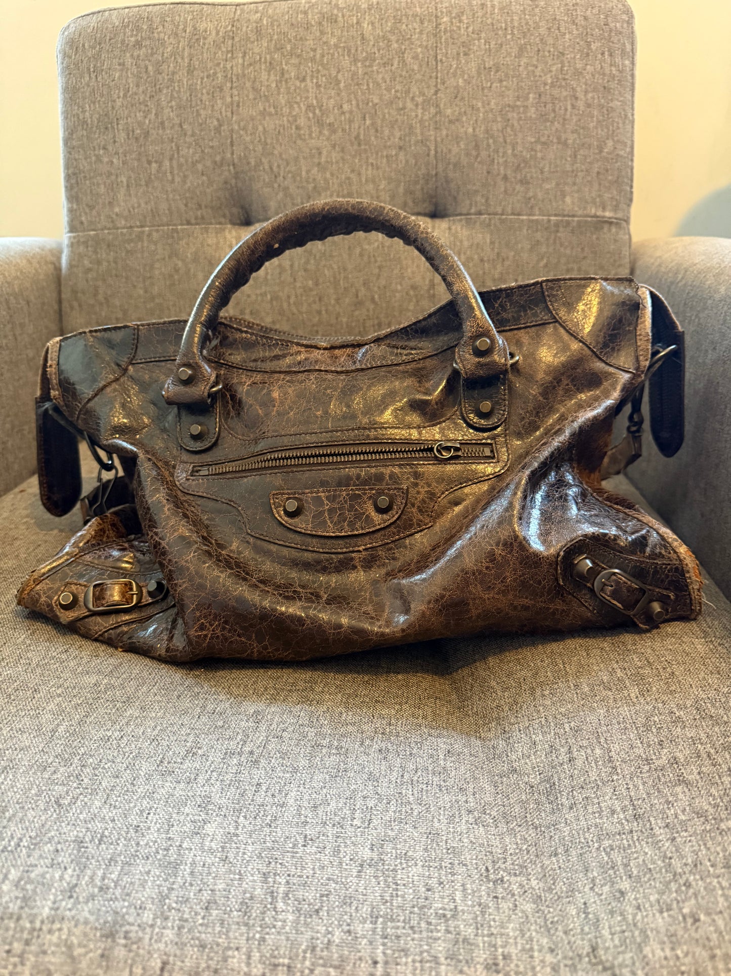 Balenciaga citi motorcycle bag