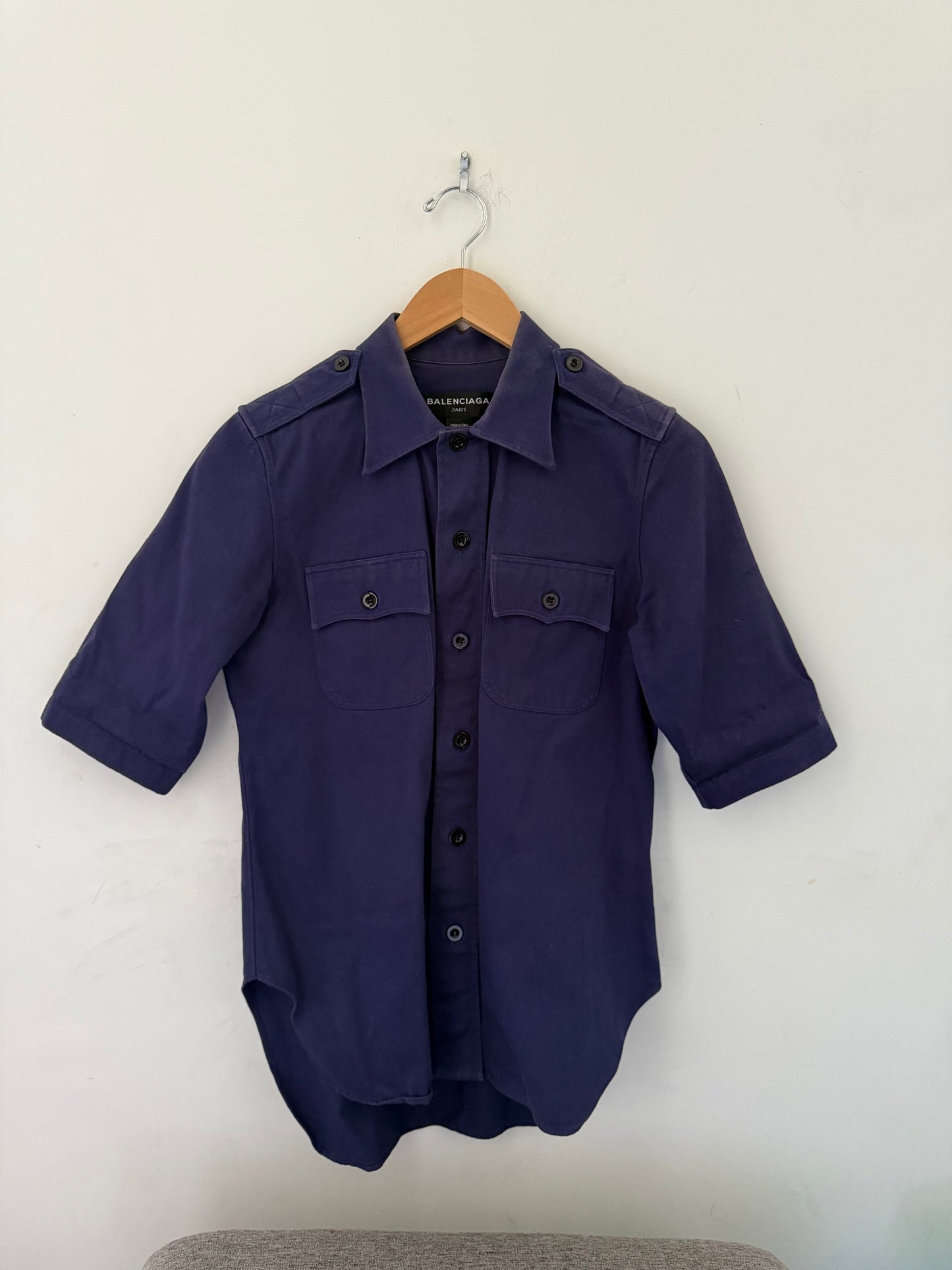 Balenciag SS17 Purple military shirt