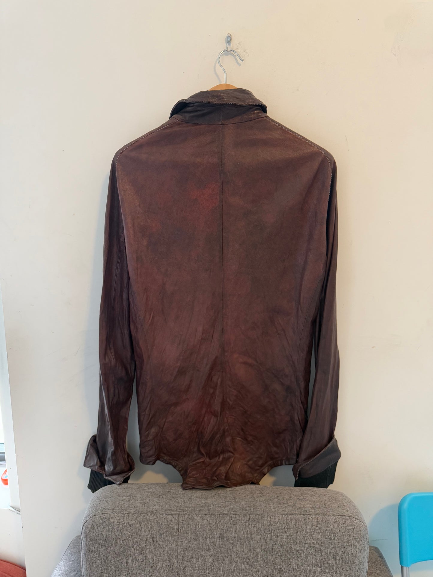 Incarnation leather deer jacket