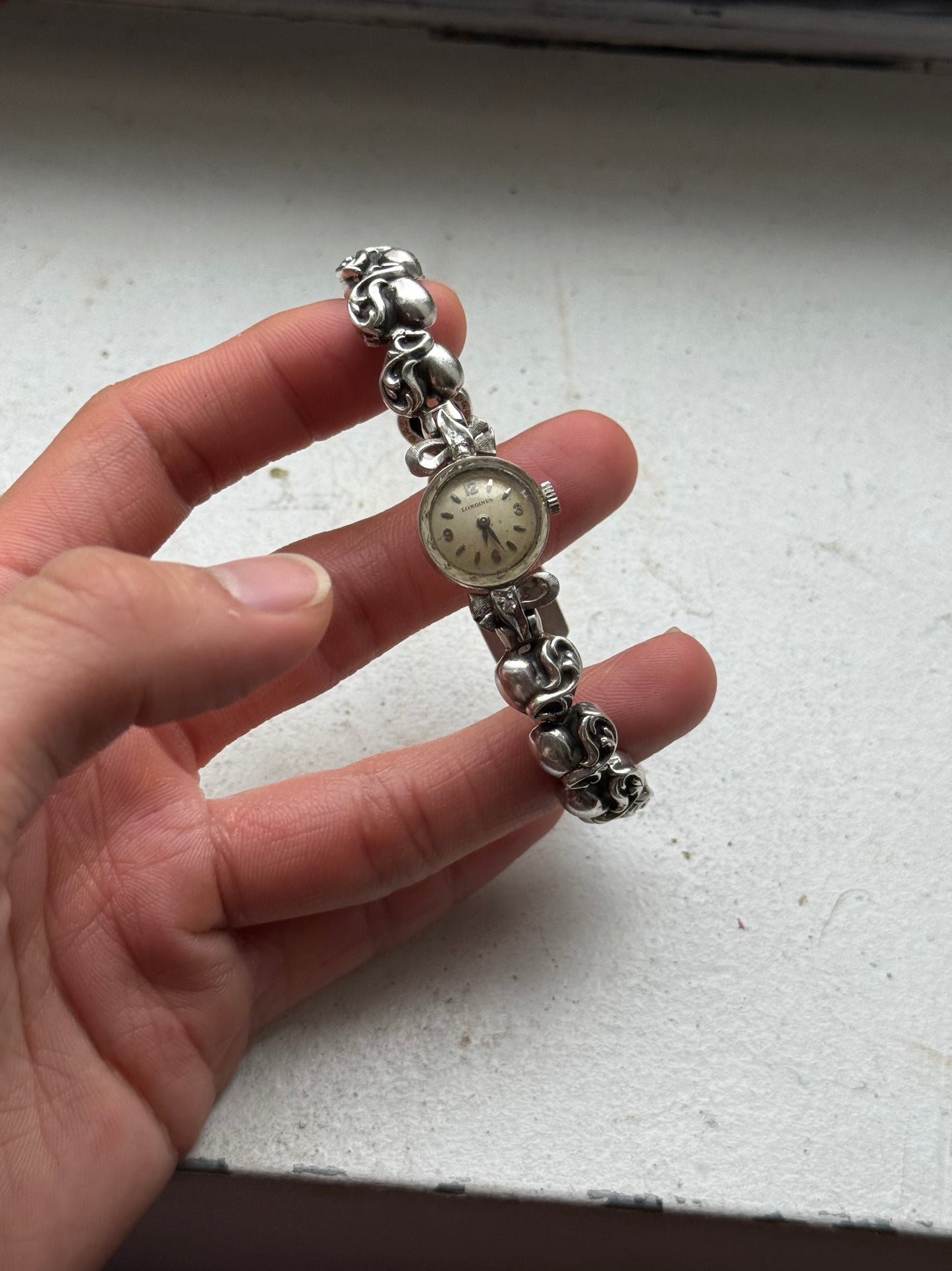 Chrome hearts custom heart motif band watch longines bracelet