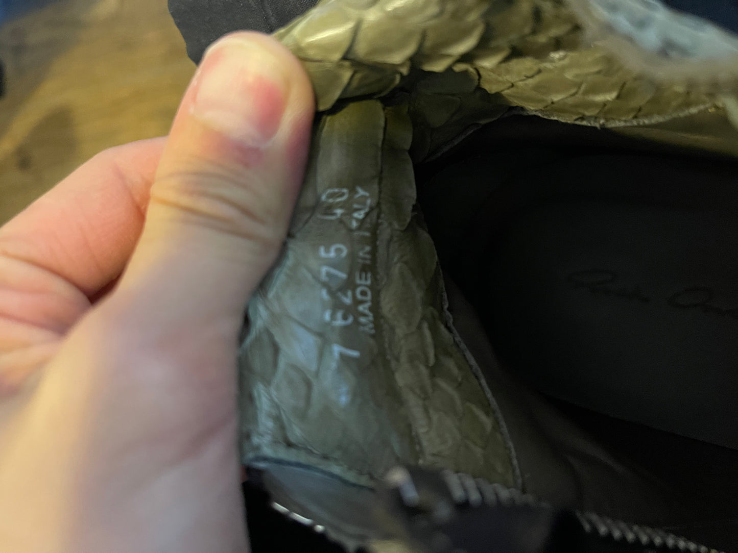 Rick Owens SS13 island python dunks