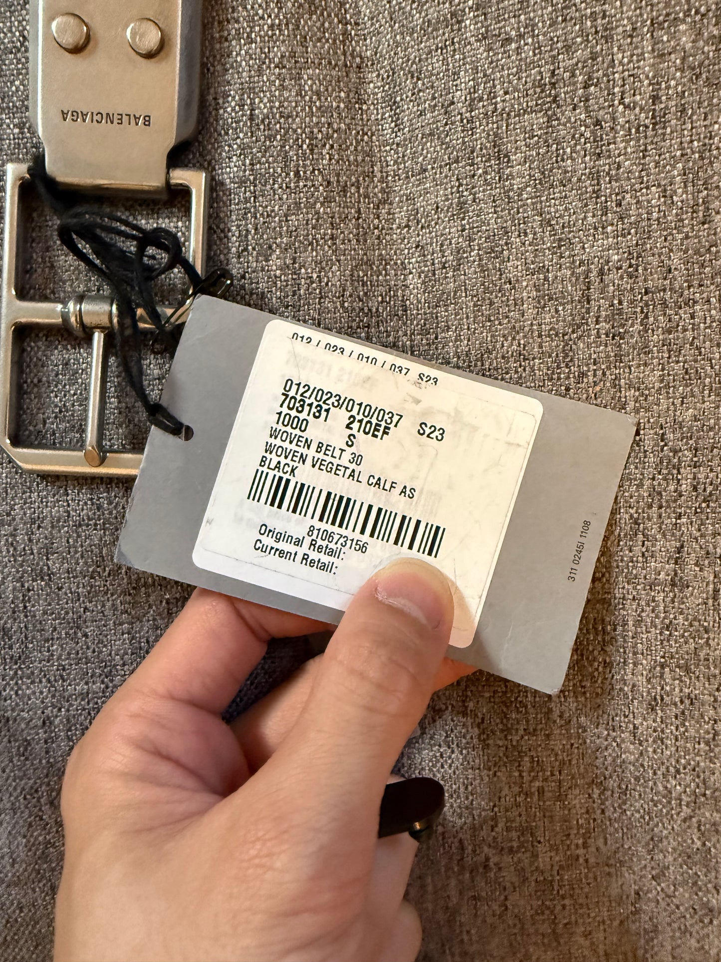 Balenciaga woven belt